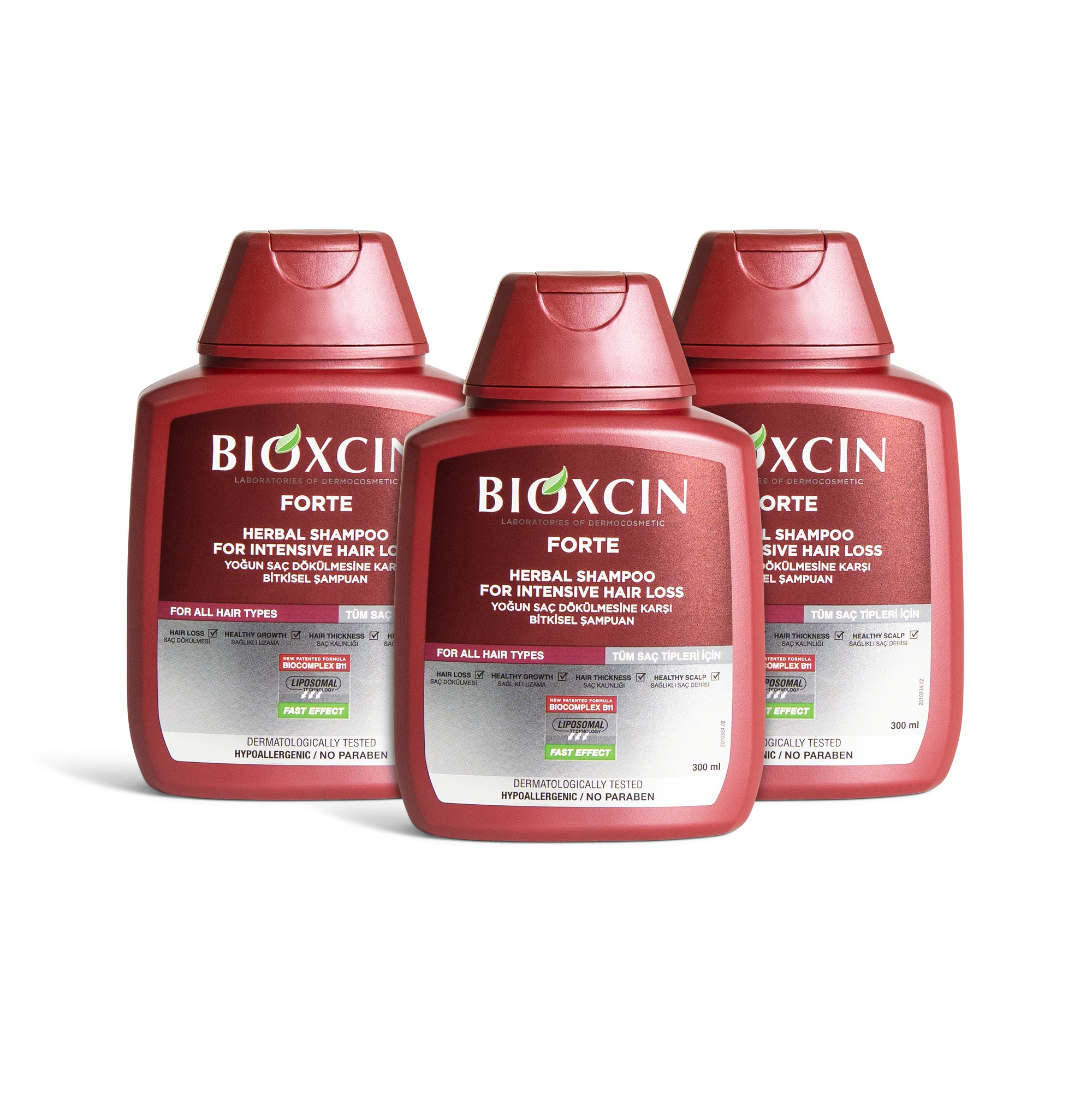 Bioxcin Forte Shampoo bundel - Tegen Haaruitval - 3 x 300 ml