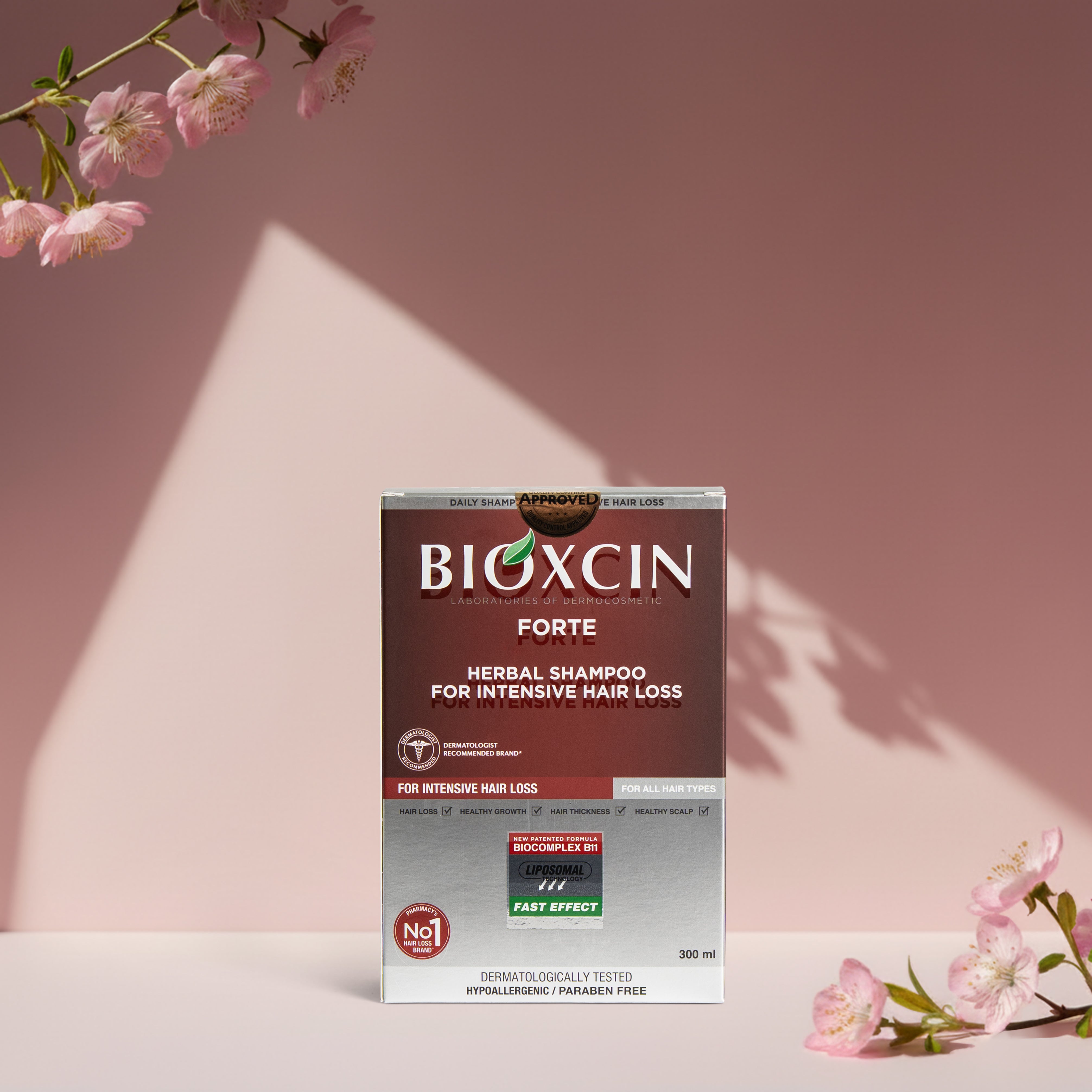 Bioxcin Forte Shampoo - Tegen Haaruitval - 300 ml
