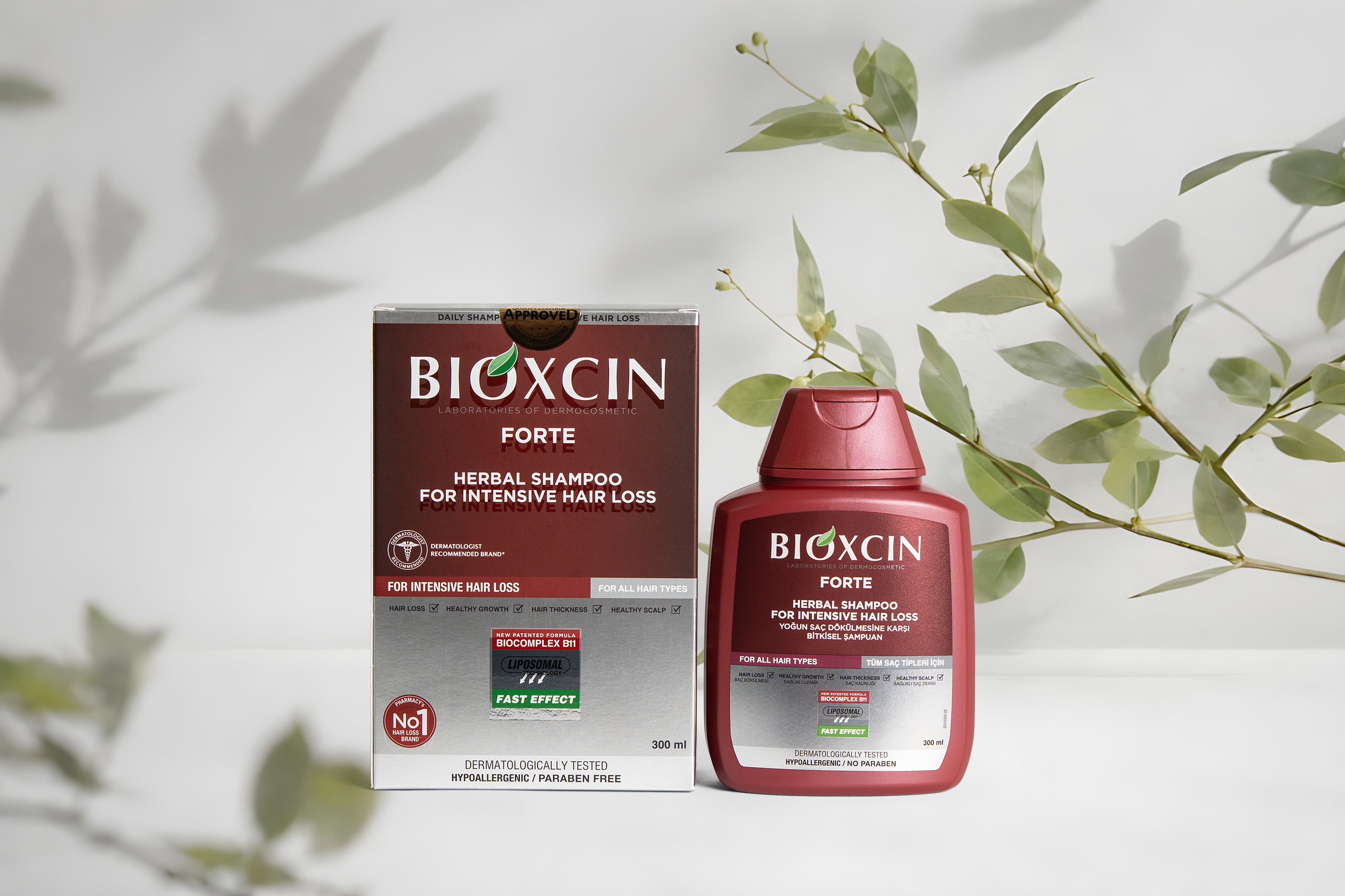 Bioxcin Forte Shampoo - Tegen Haaruitval - 300 ml