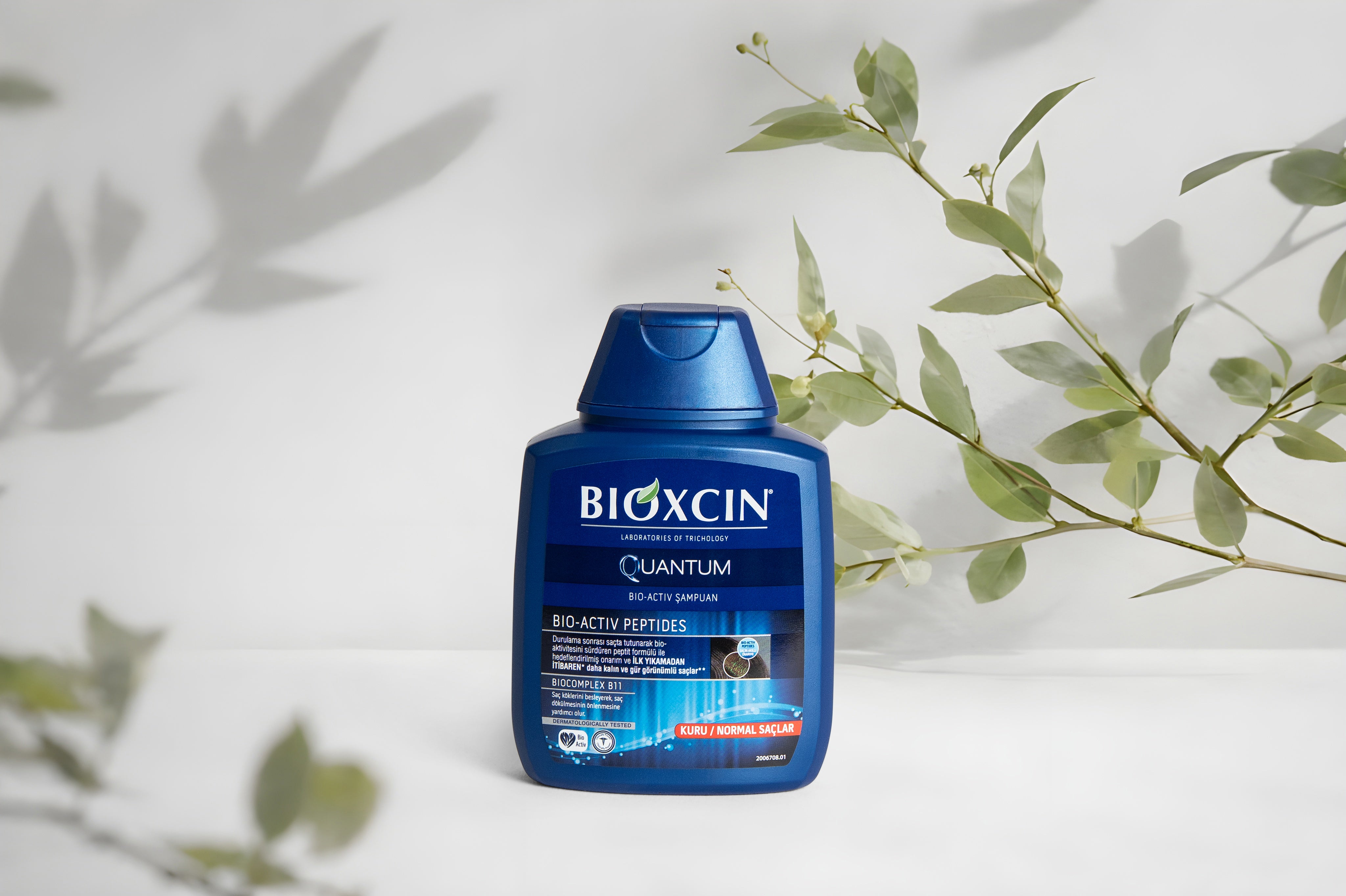 Pack de 3 shampoings Bioxcin Quantum - Cheveux secs et normaux - 3 x 300 ml