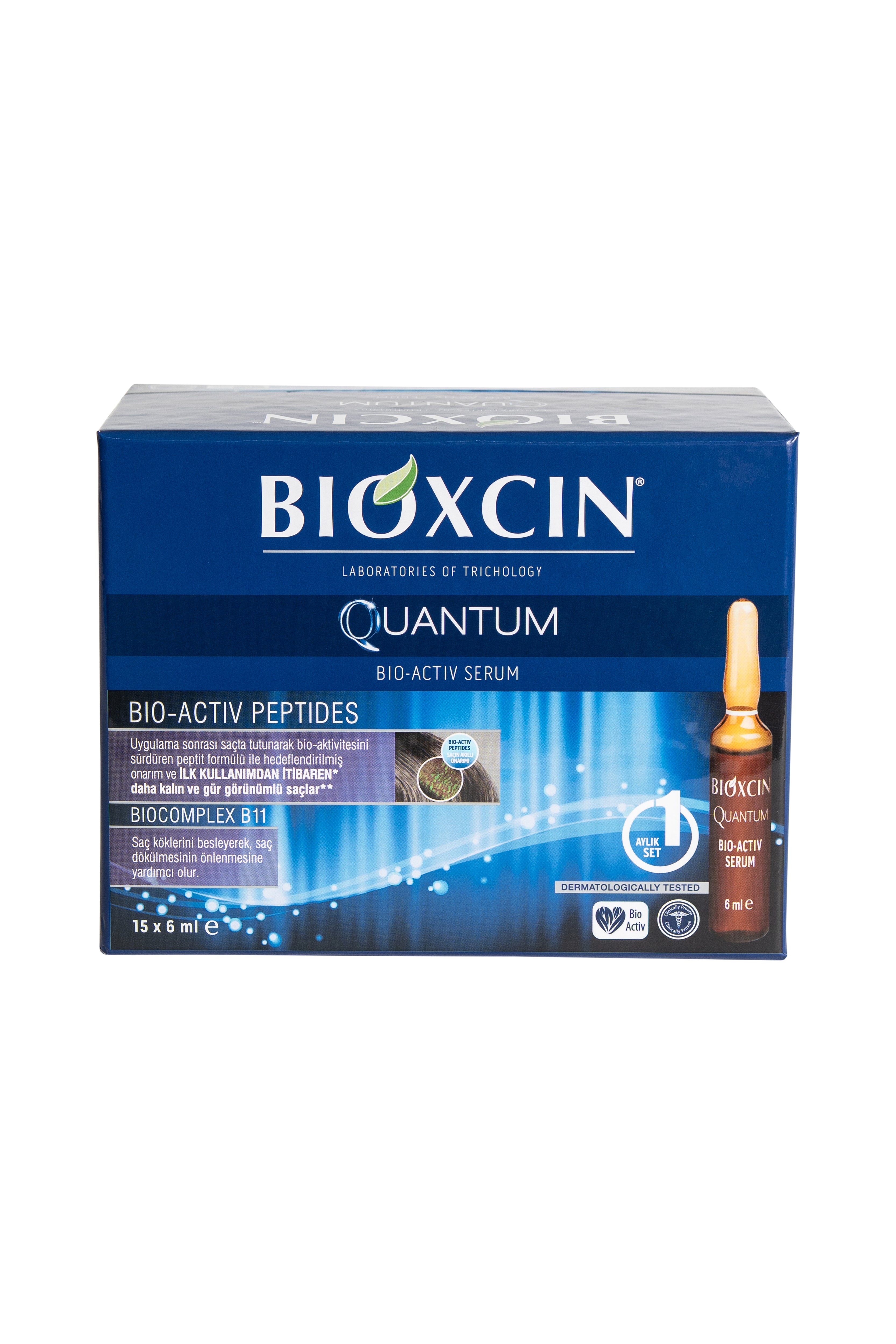 Bioxcin Quantum Serum Ampullen – Maandkuur tegen haaruitval – 15 x 6 ml