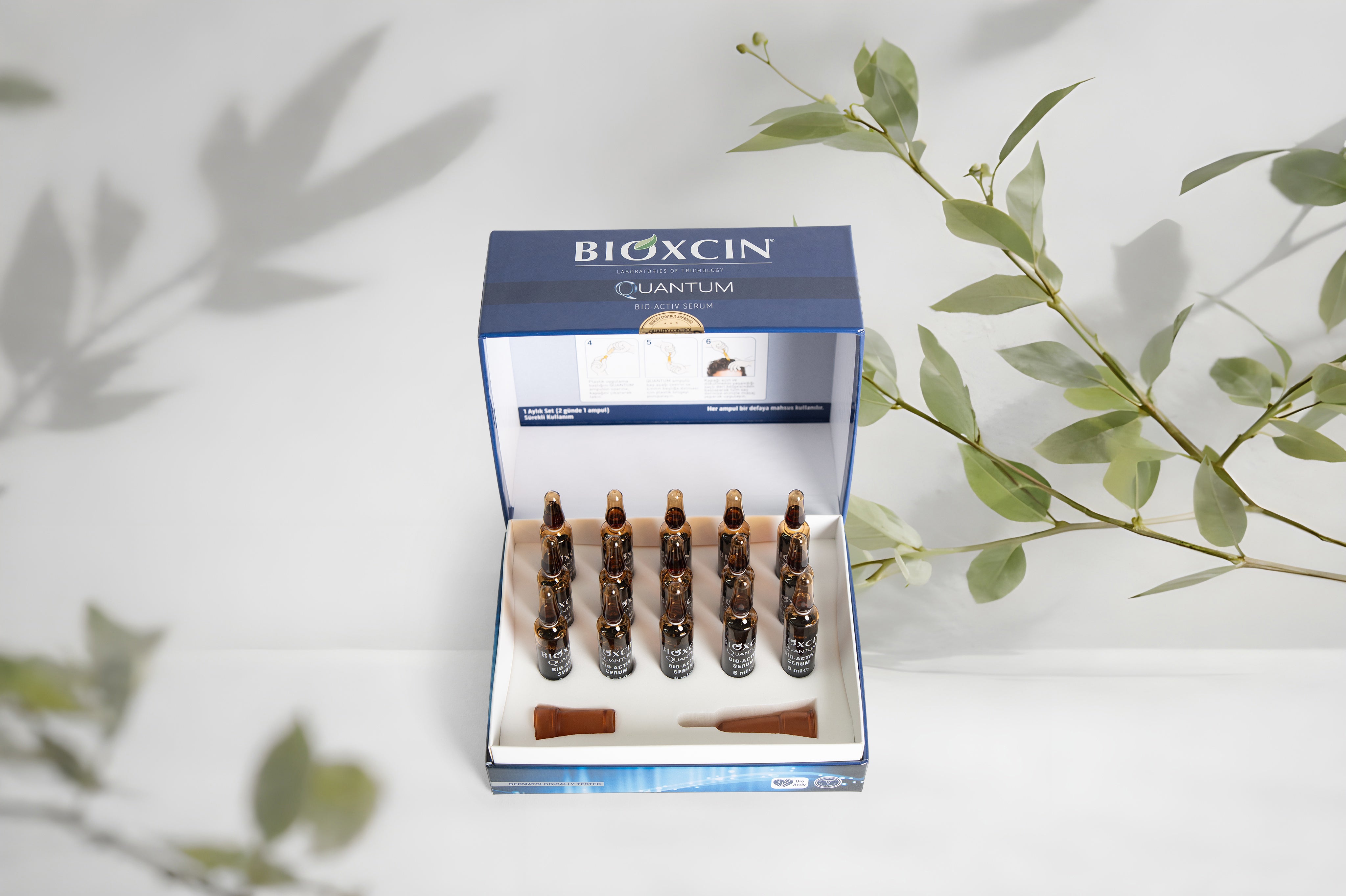 Bioxcin Quantum Serum Ampullen – Maandkuur tegen haaruitval – 15 x 6 ml