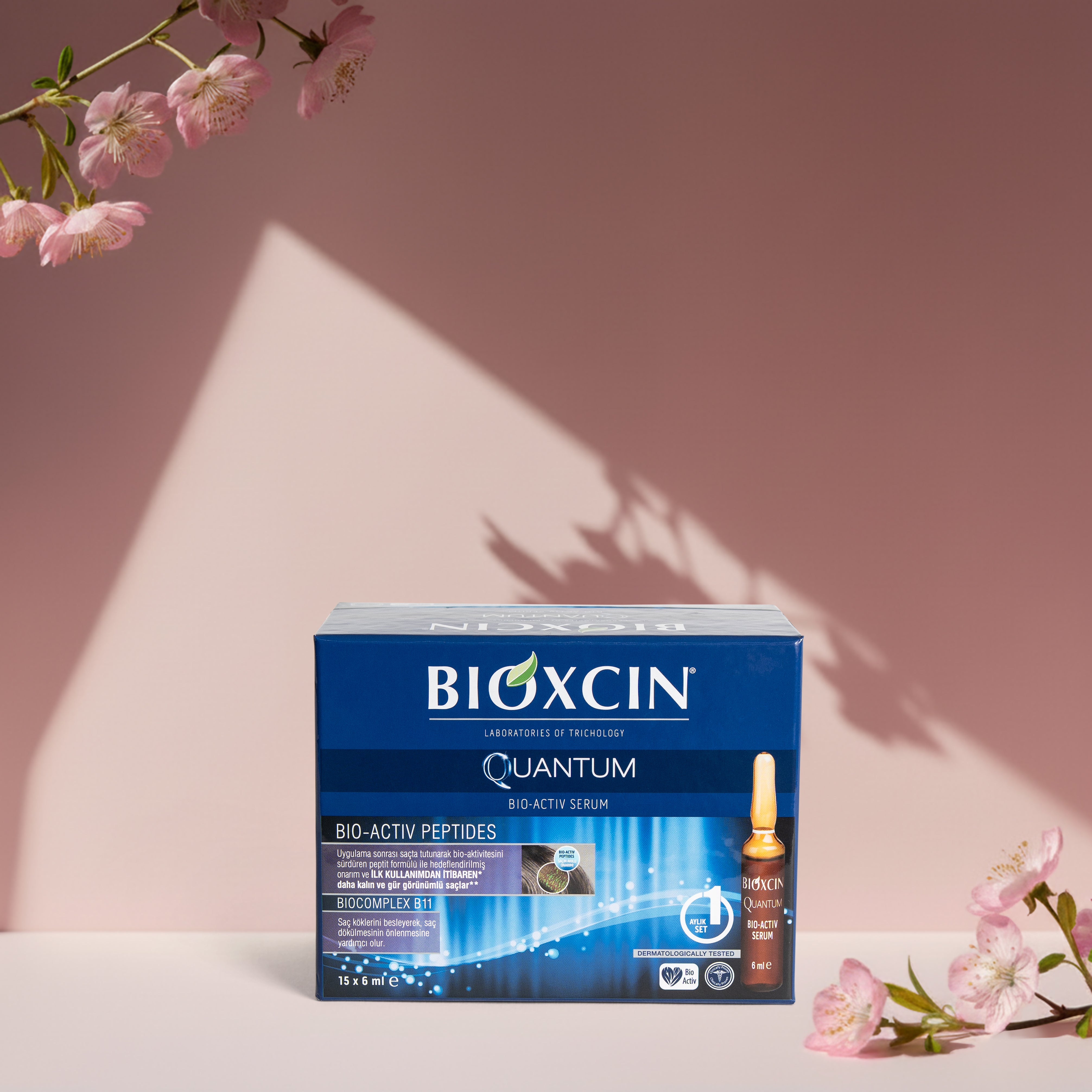 Bioxcin Quantum Serum Ampullen – Maandkuur tegen haaruitval – 15 x 6 ml