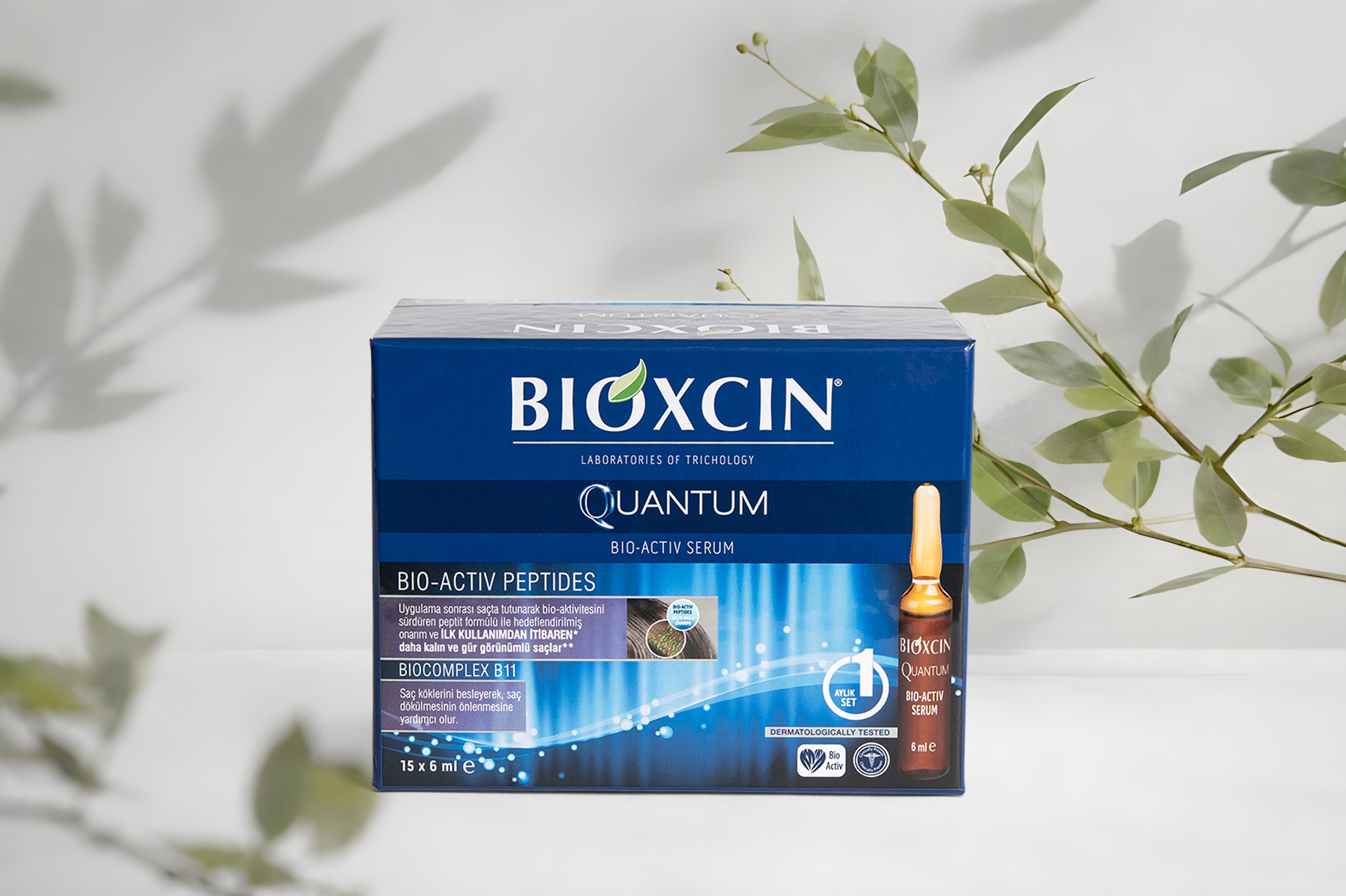 Bioxcin Quantum Serum Ampullen – Maandkuur tegen haaruitval – 15 x 6 ml