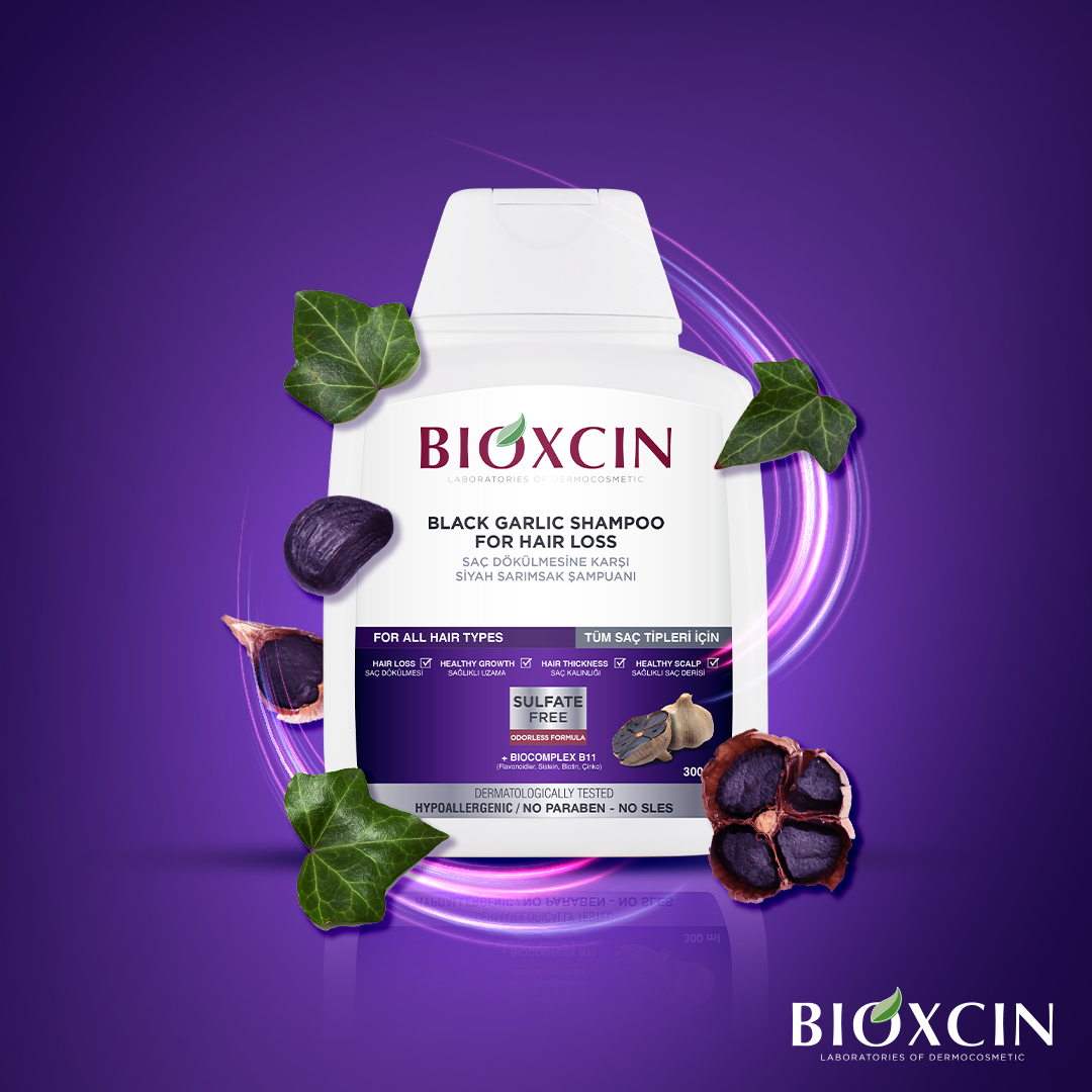 Bioxcin Black Garlic Shampoo - Tegen haaruitval - 300 ml