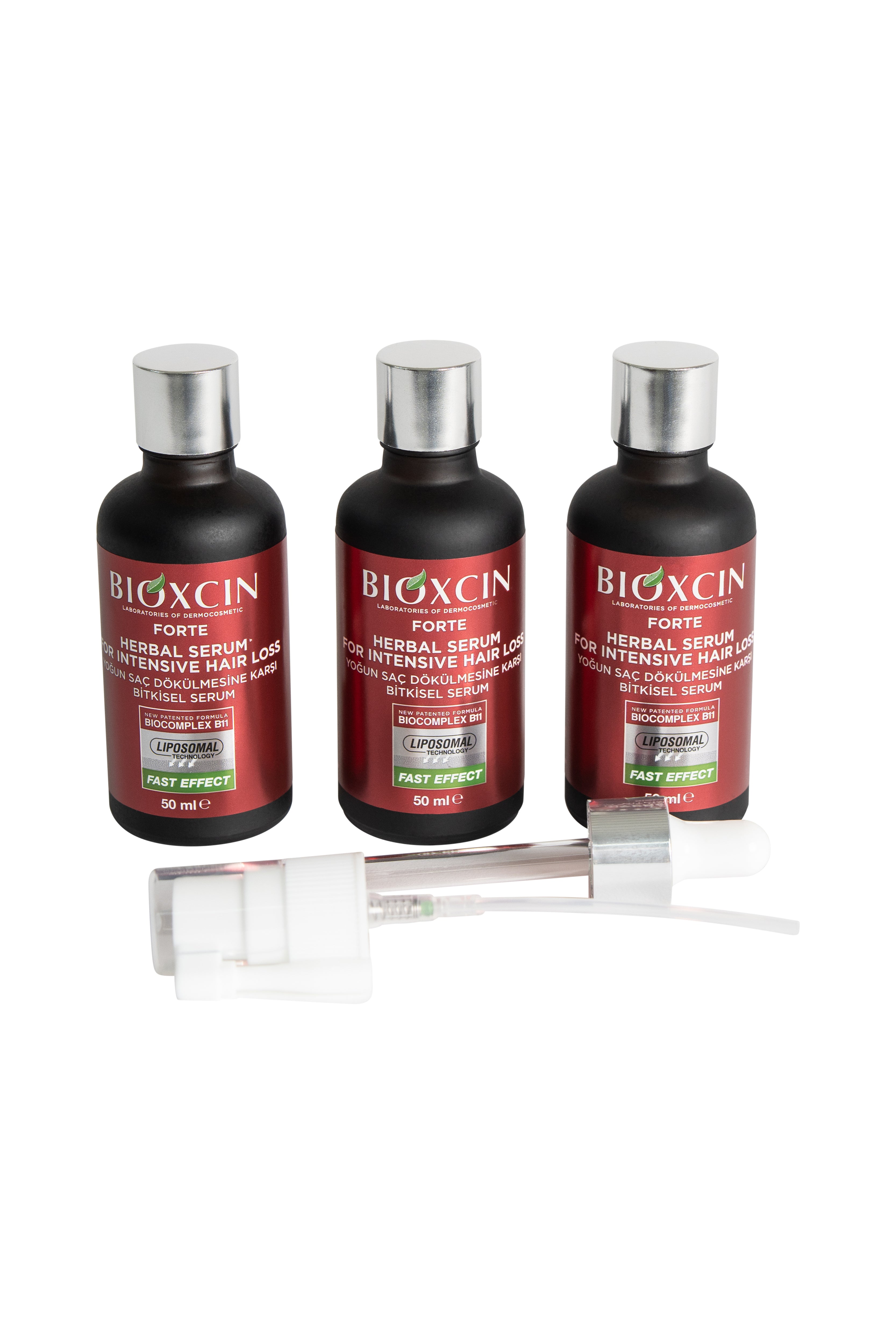 Bioxcin Forte Haarserum – Tegen haaruitval – 3 x 50ml