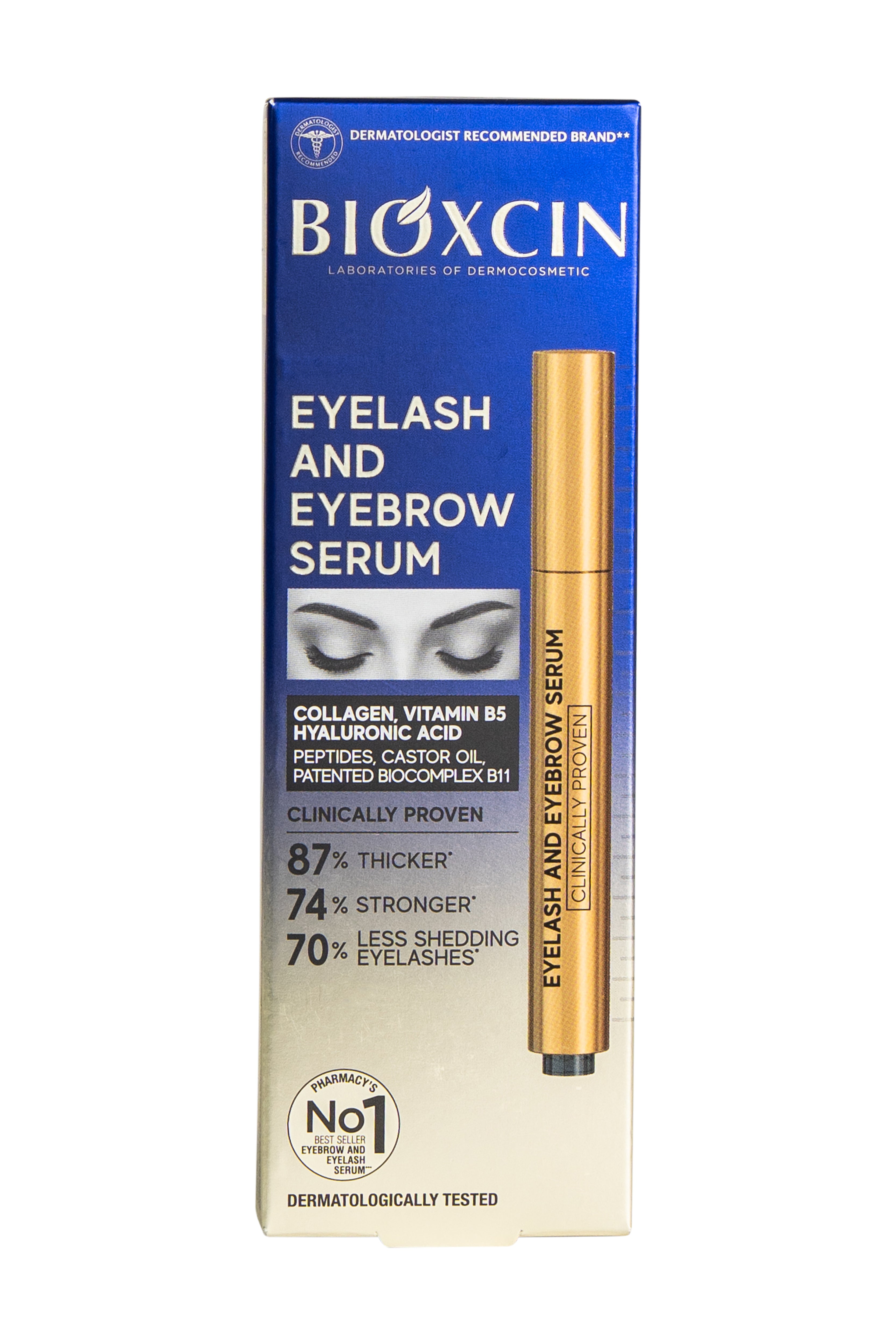 Bioxcin Wimper- en Wenkbrauwserum - Versterkend & Verzorgend - 3 ml