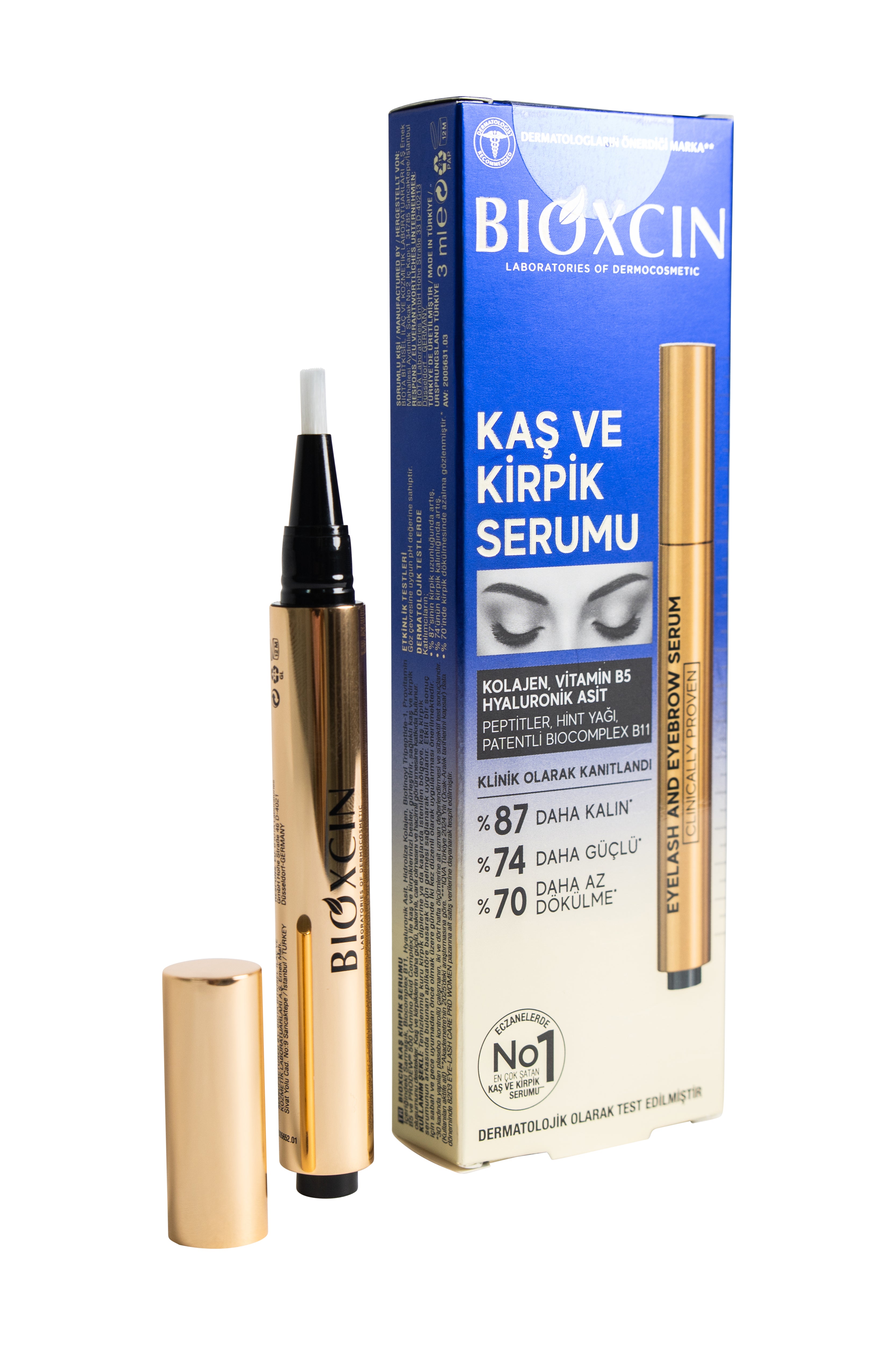 Sérum Cils et Sourcils Bioxcin - Fortifiant & Soin - 3 ml
