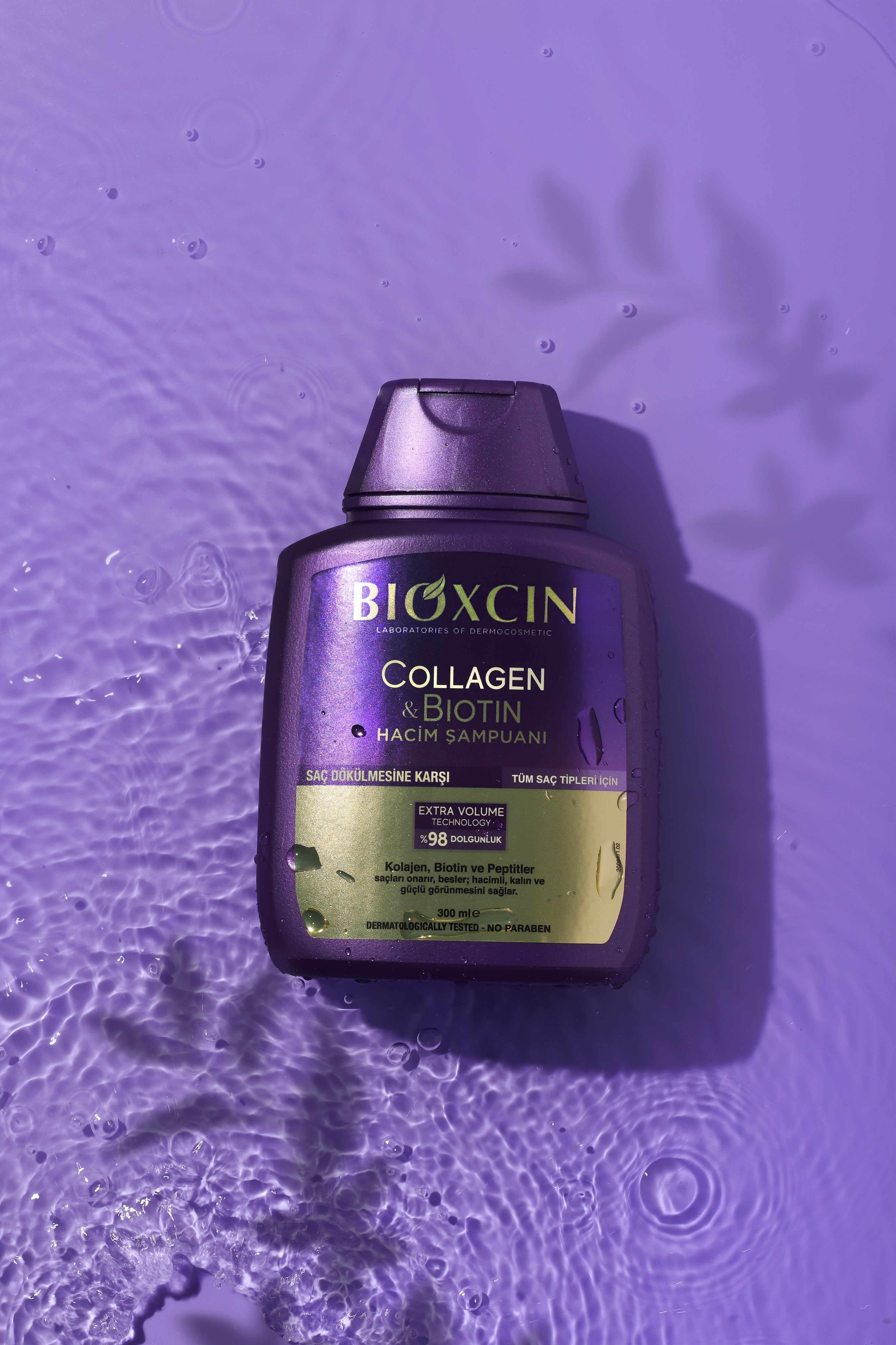 Bioxcin Collagen & Biotin Shampoing - Cheveux fins et clairsemés - 3 x 300 ml