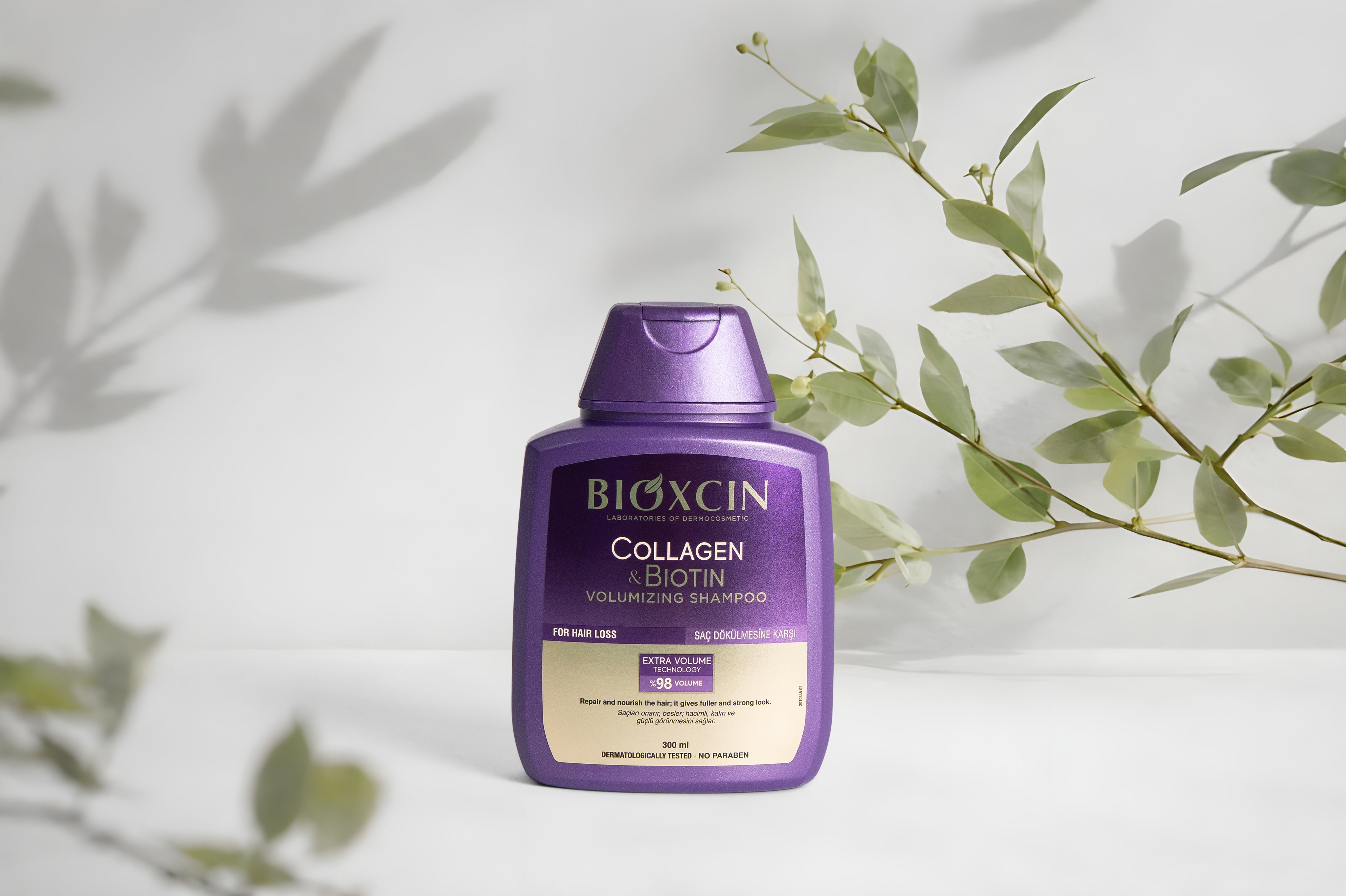 Bioxcin Collagen & Biotin Shampoing - Cheveux fins et clairsemés - 3 x 300 ml