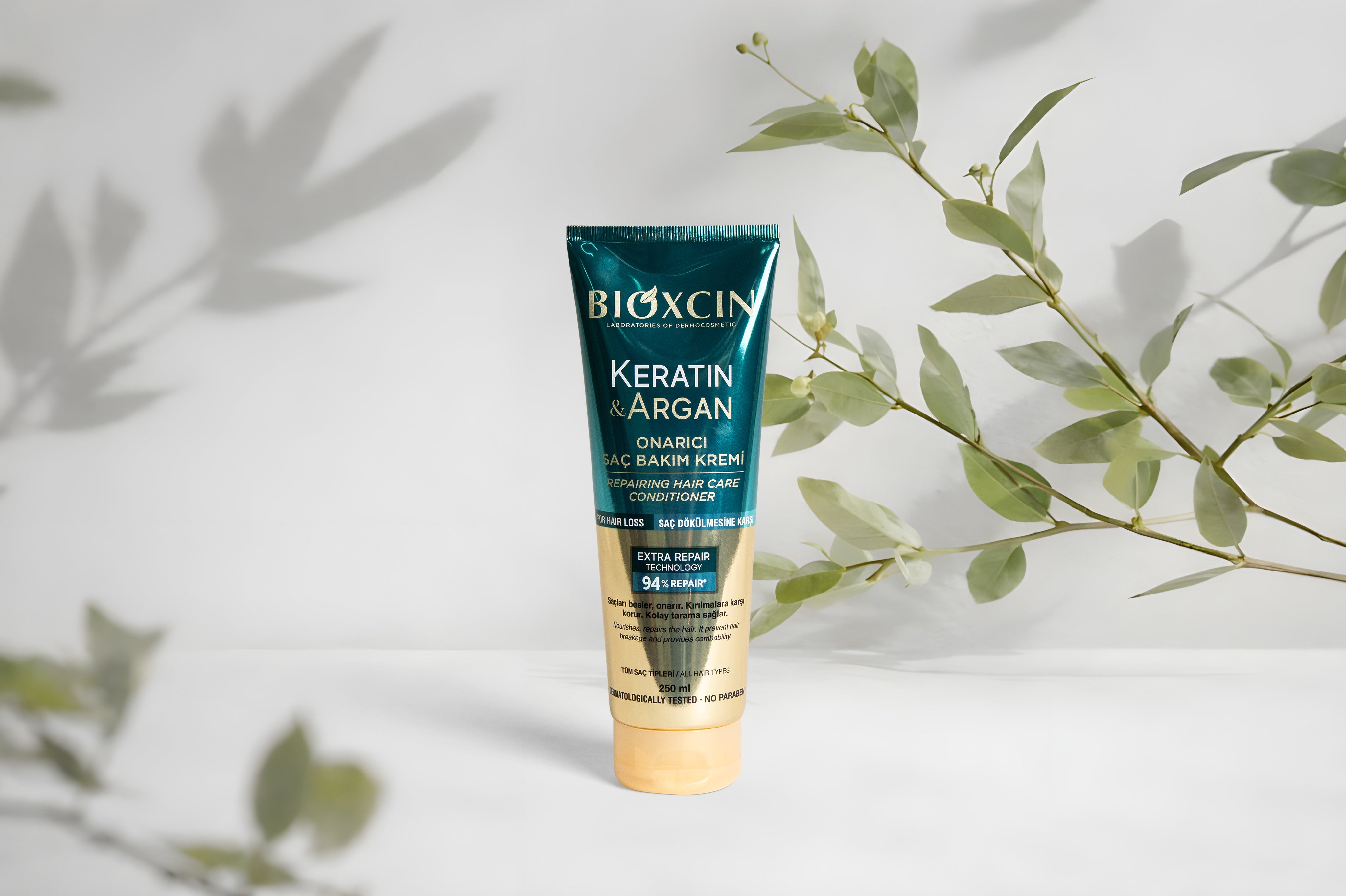 Bioxcin Keratin & Argan Crème Conditioner – Herstel & Glans - 250 ml