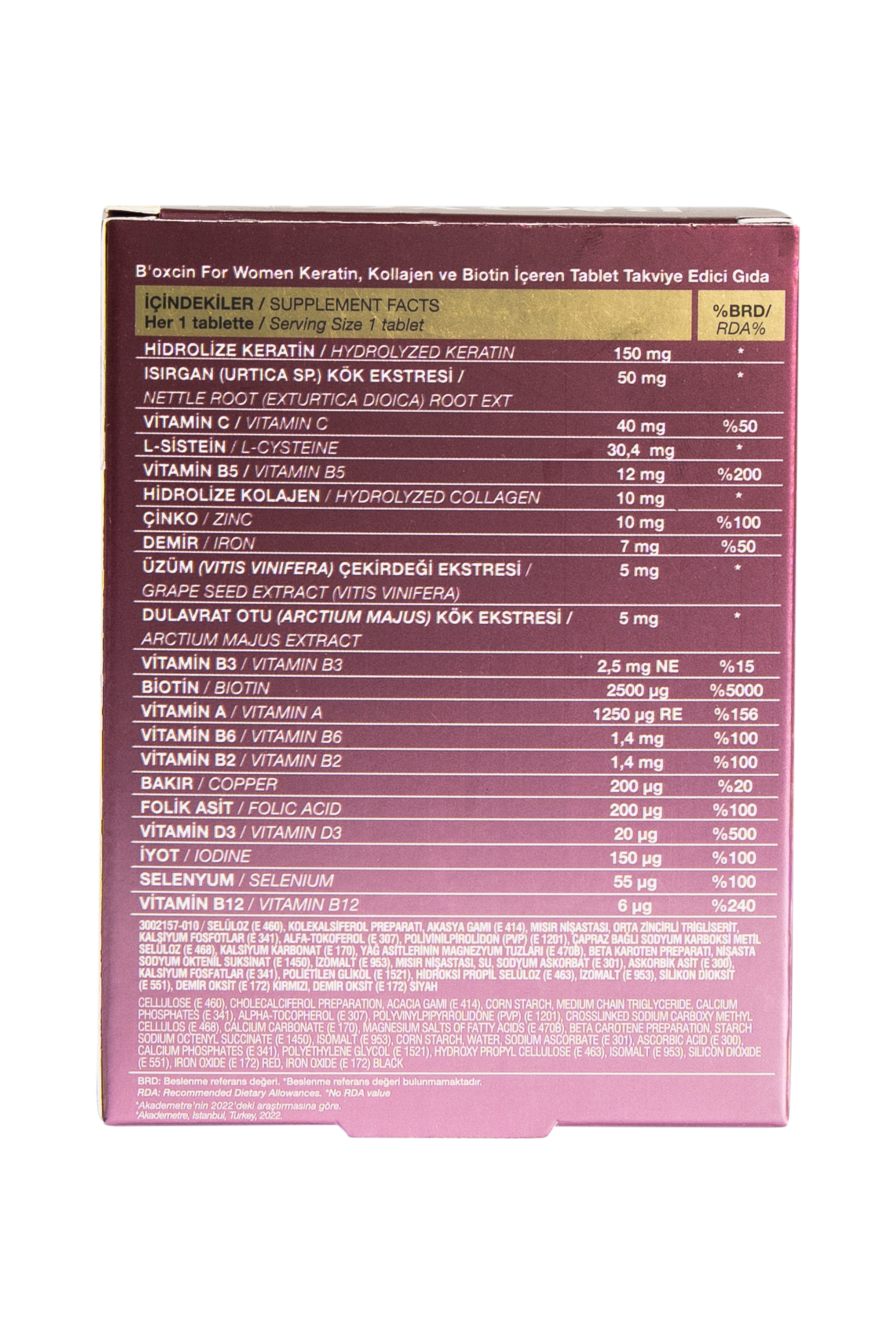 Bioxcin Women's Hair Tablets – Voor Haargezondheid - 30 stuks