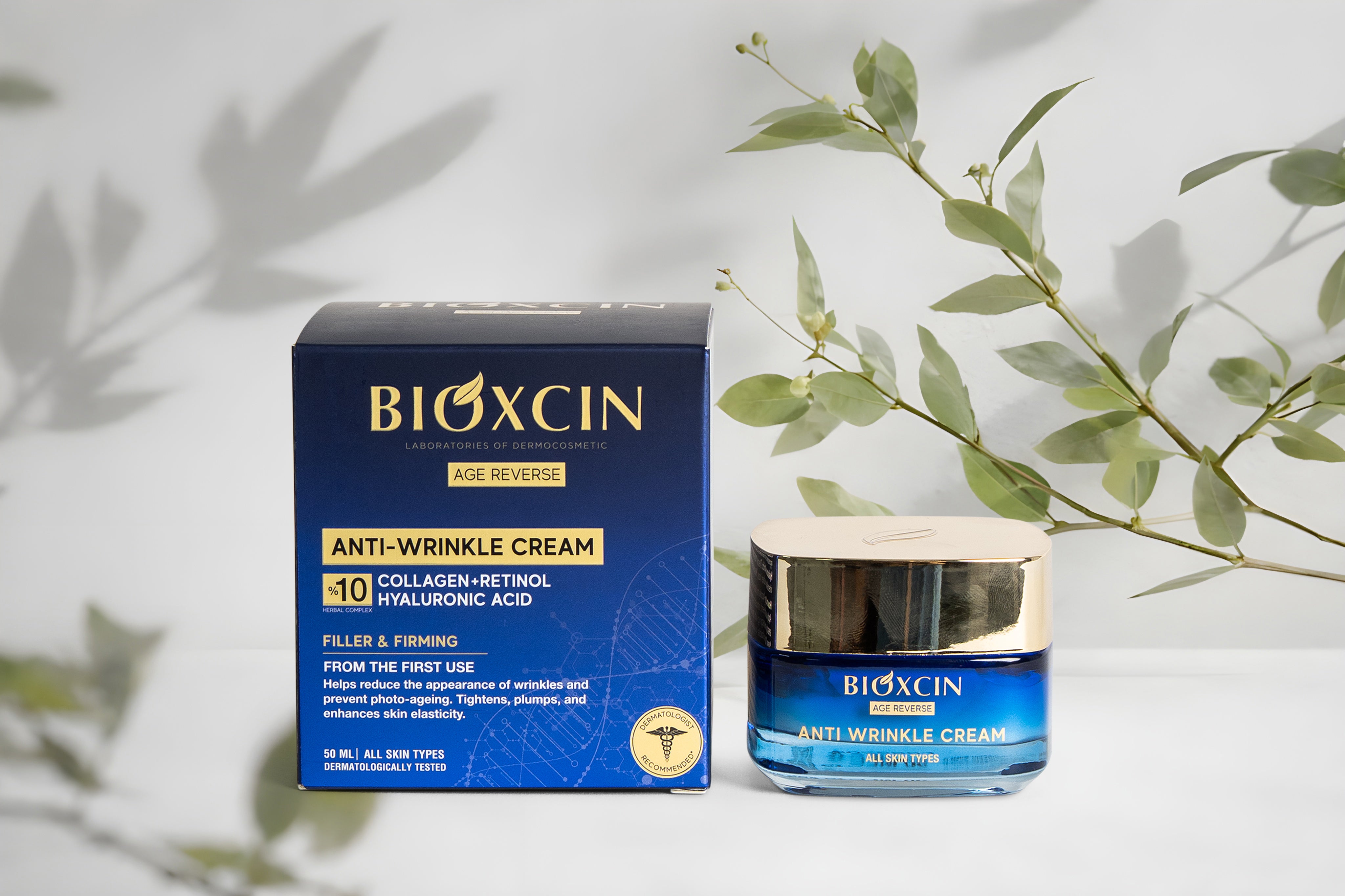 Bioxcin Anti-Wrinkle Crème - Hydratatie & Versteviging – 50 ml