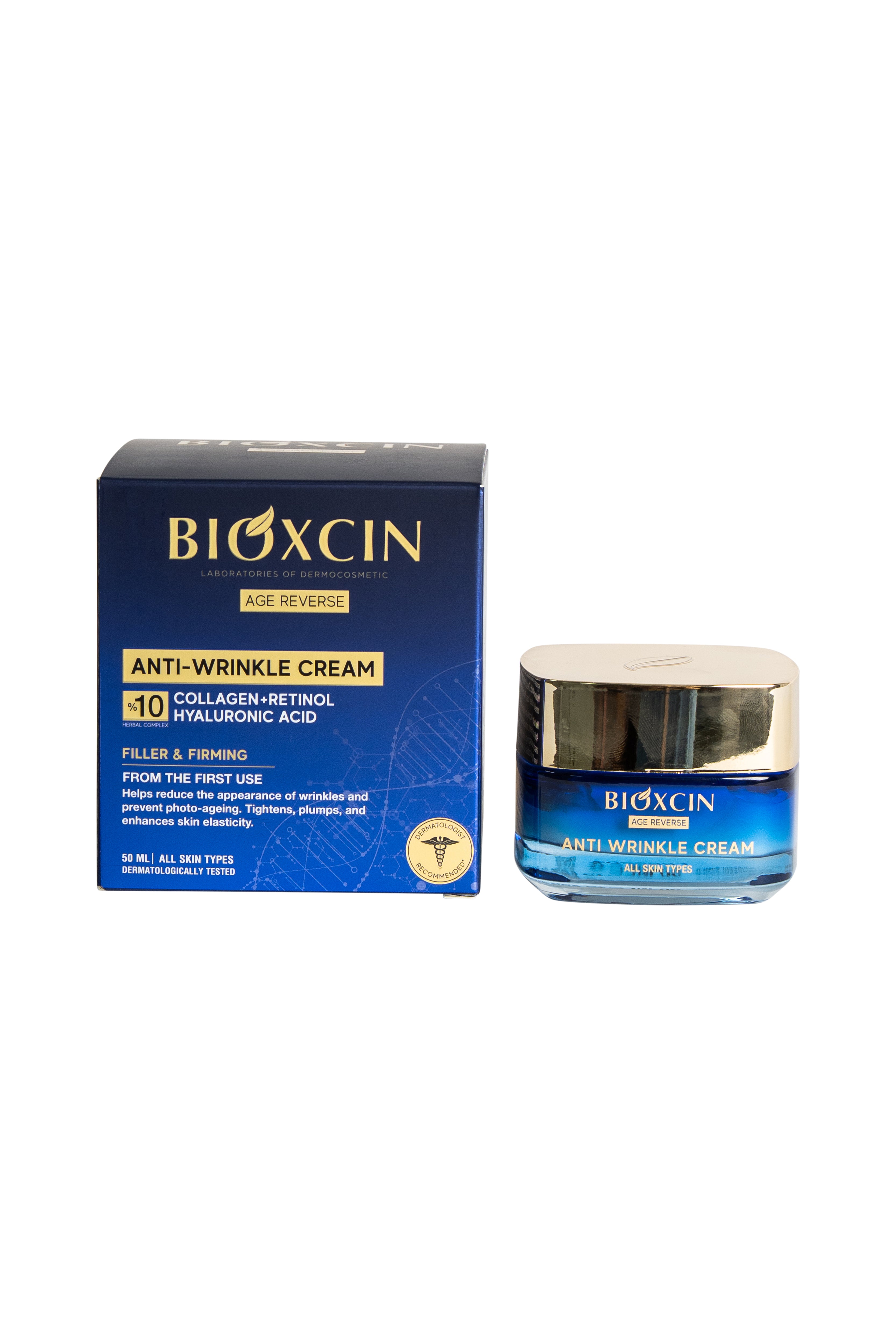 Bioxcin Anti-Wrinkle Crème - Hydratatie & Versteviging – 50 ml