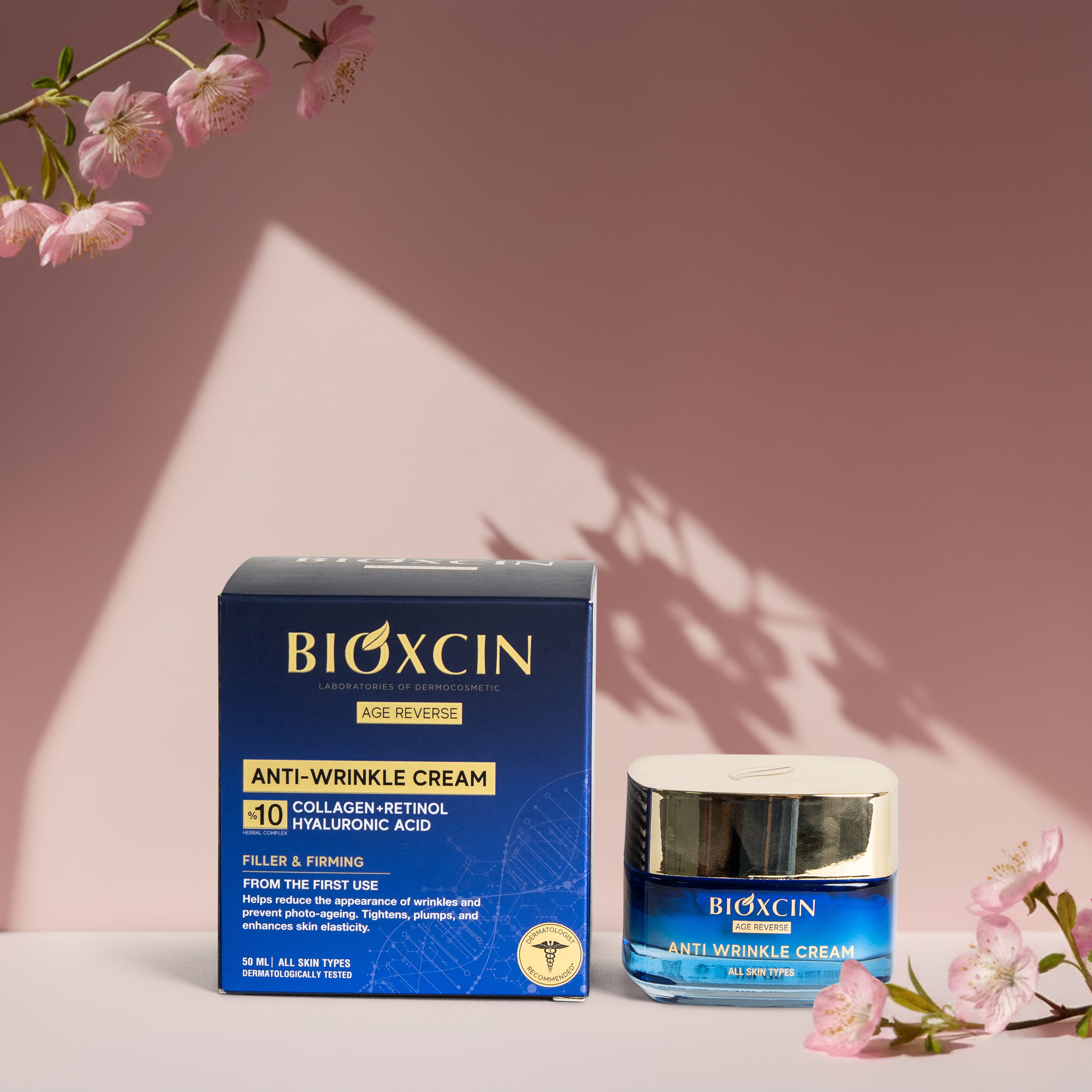 Bioxcin Anti-Wrinkle Crème - Hydratatie & Versteviging – 50 ml