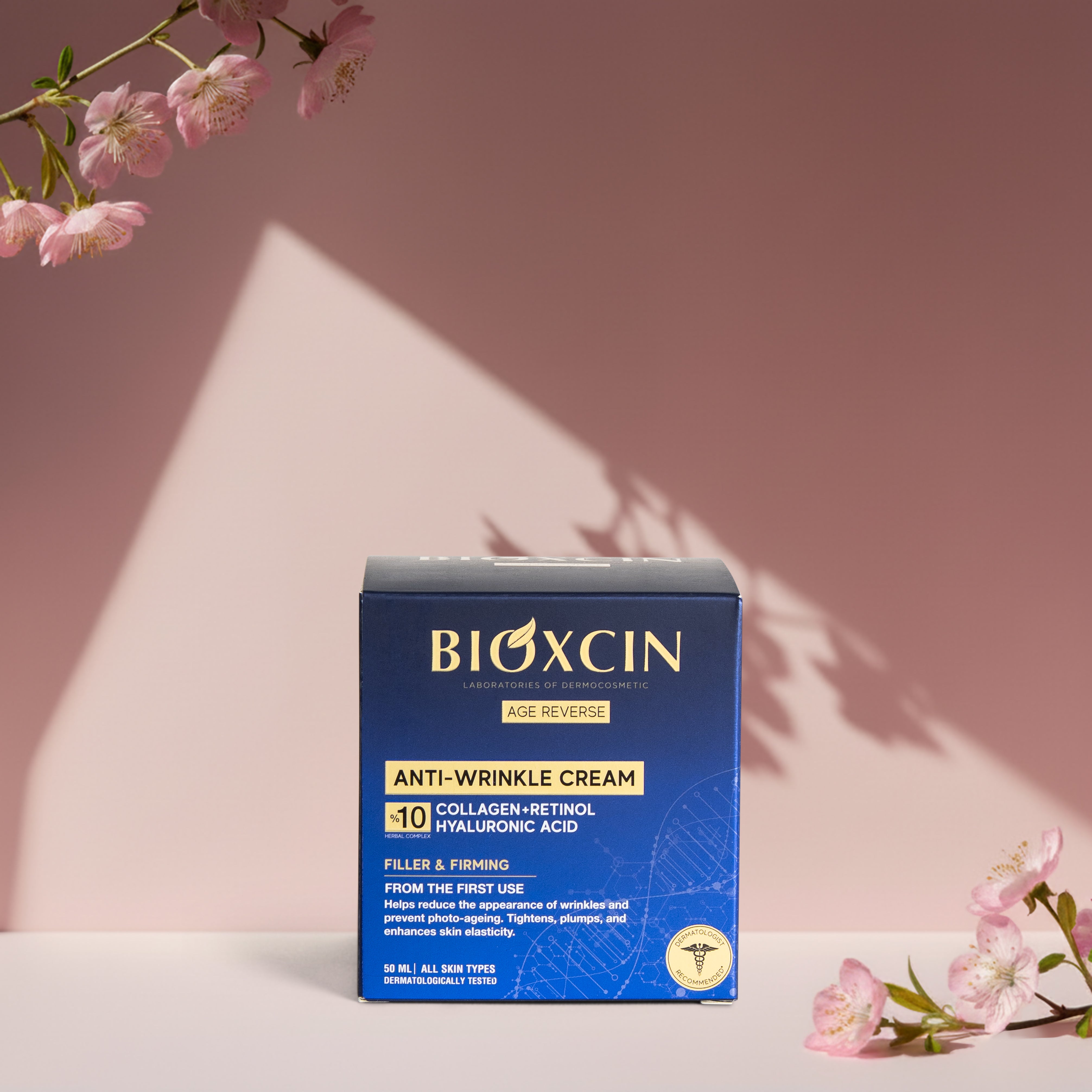 Bioxcin Anti-Wrinkle Crème - Hydratatie & Versteviging – 50 ml