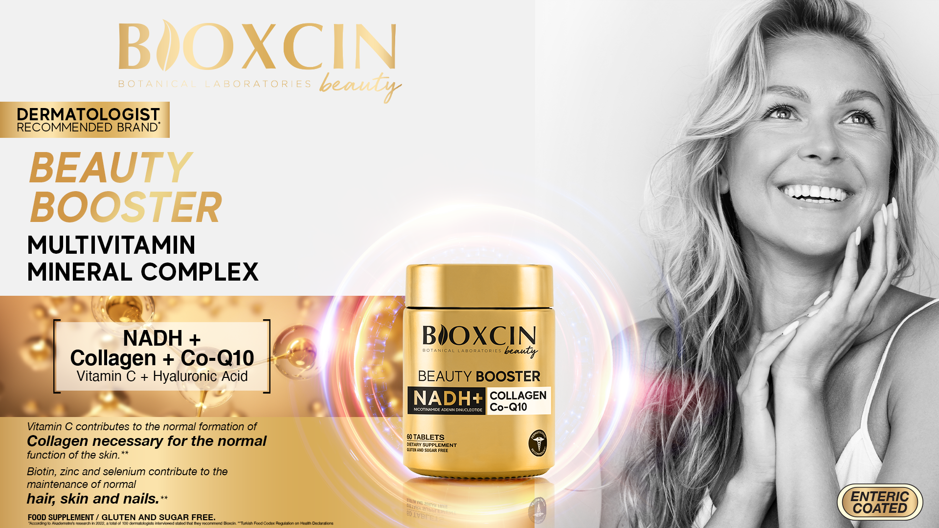 Bioxcin Beauty Booster – Pour cheveux, peau et ongles – 60 comprimés