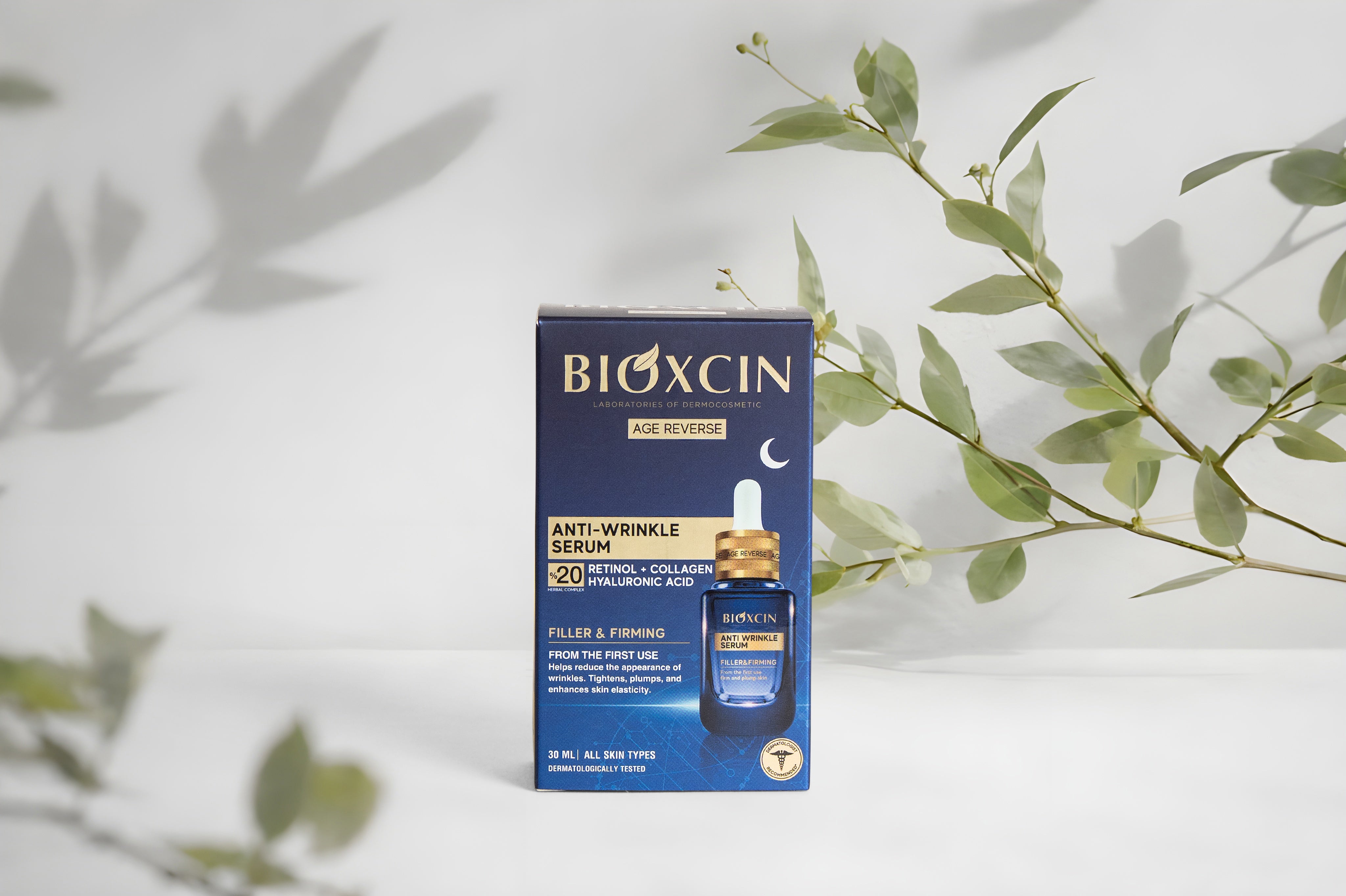 Bioxcin Sérum de nuit anti-rides – Réparation intensive – 30 ml