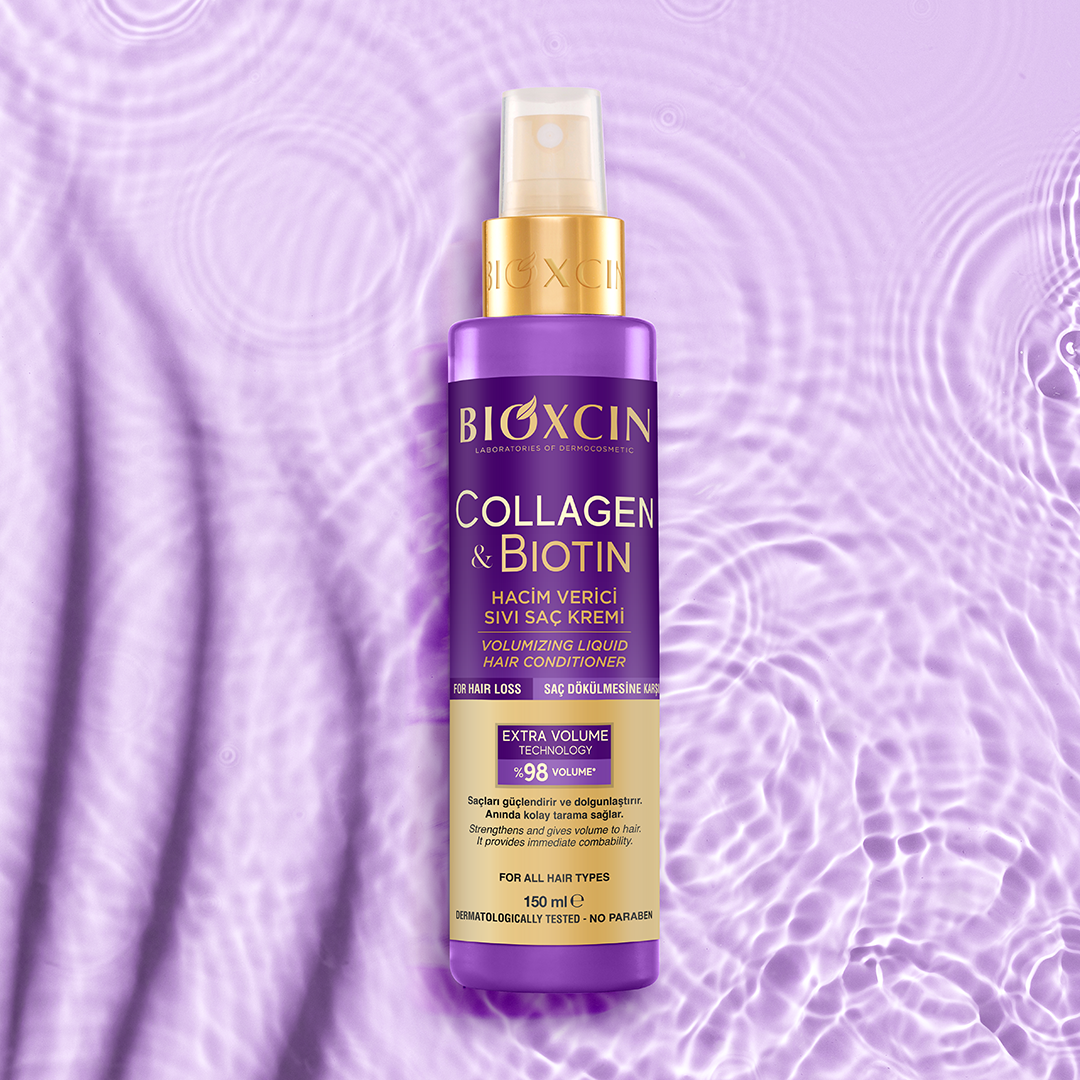 Bioxcin Après-shampoing Liquide Collagène & Biotine – Volume & Cheveux plus épais – 150 ml