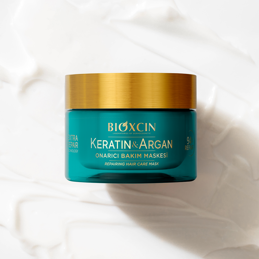 Bioxcin Keratin & Argan Masque Capillaire Réparateur - Réparation Intense - 225 ml