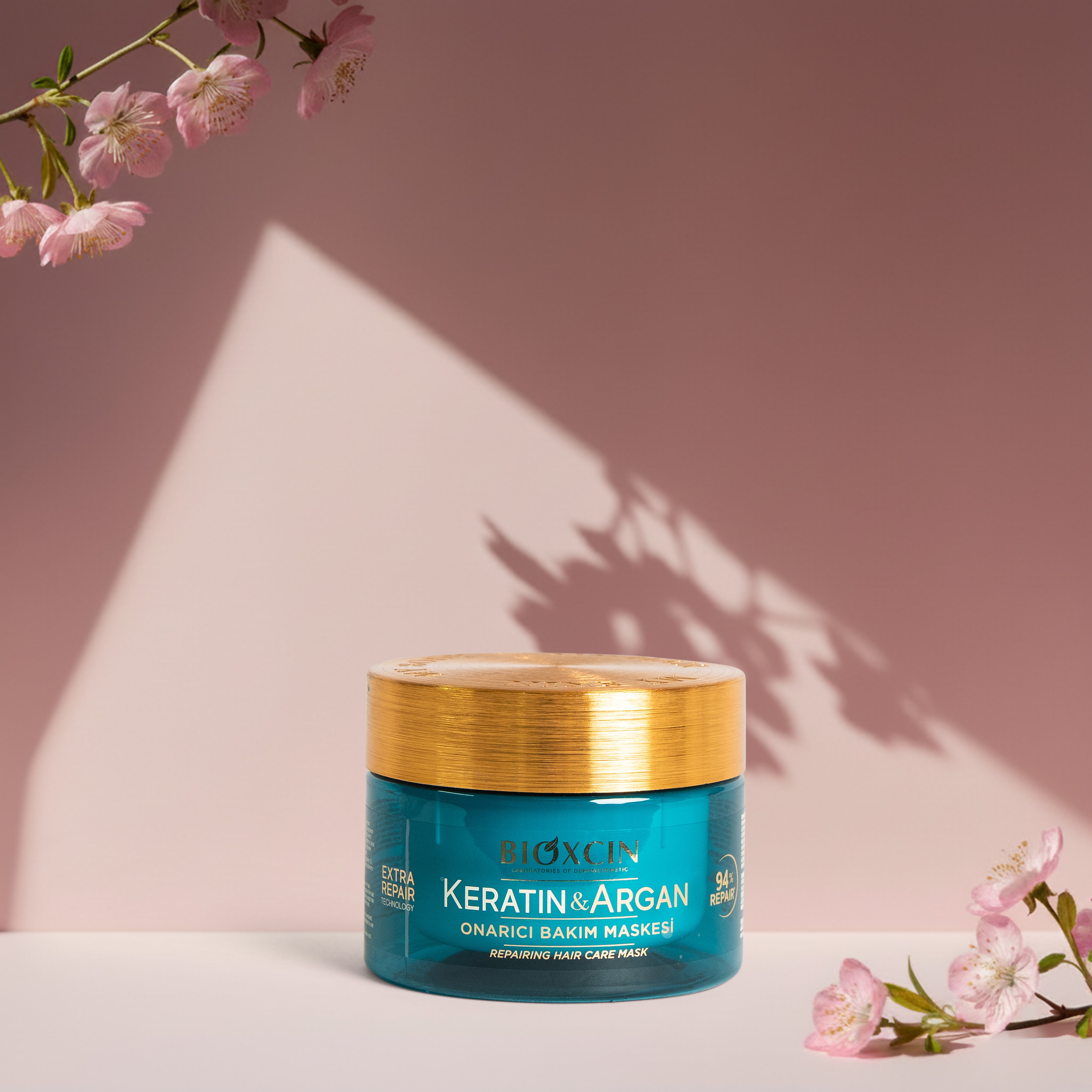 Bioxcin Keratin & Argan Masque Capillaire Réparateur - Réparation Intense - 225 ml