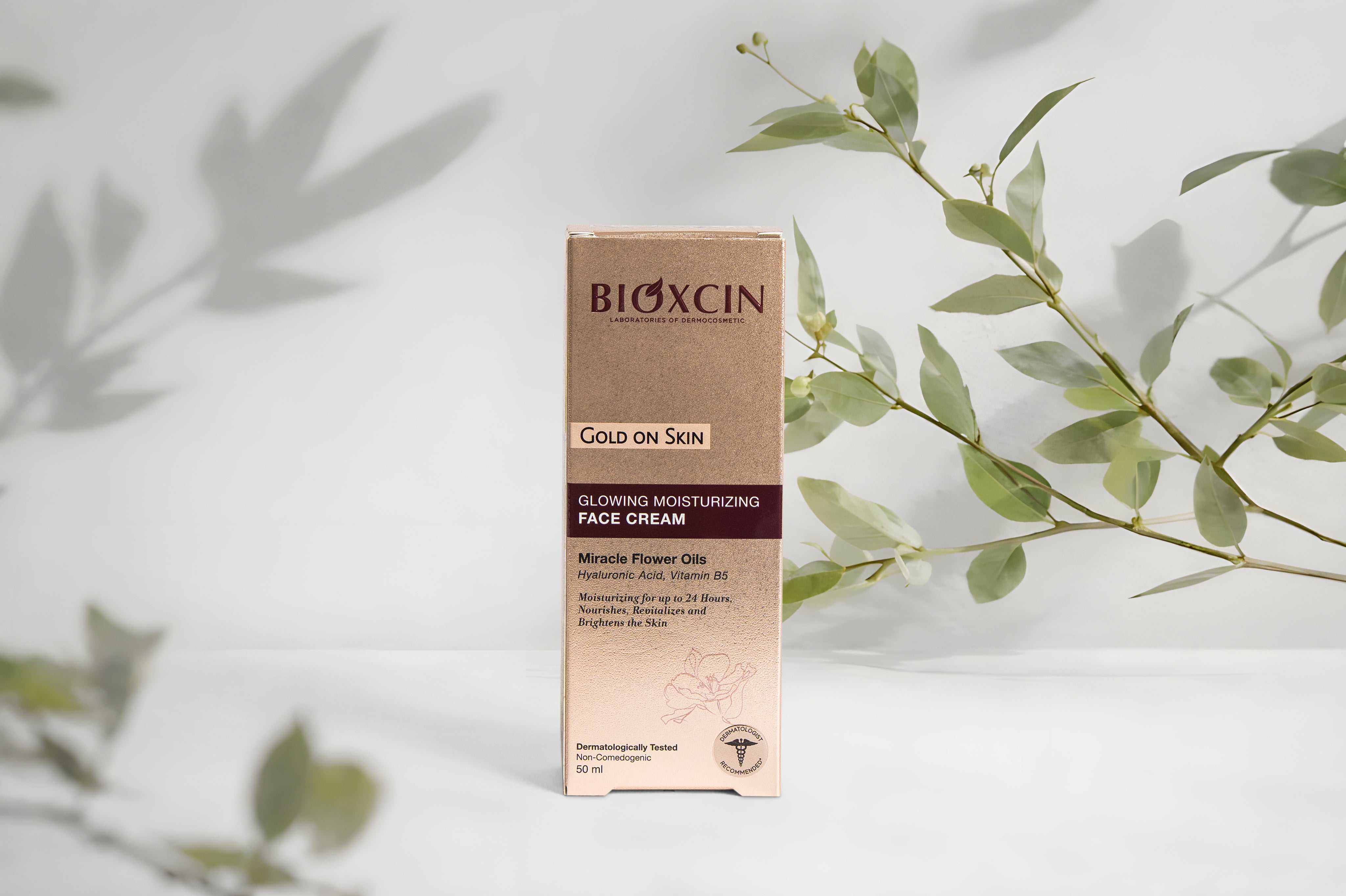 Bioxcin Gold On Skin Crème hydratante visage – Hydratation & Peau éclatante - 50 ml