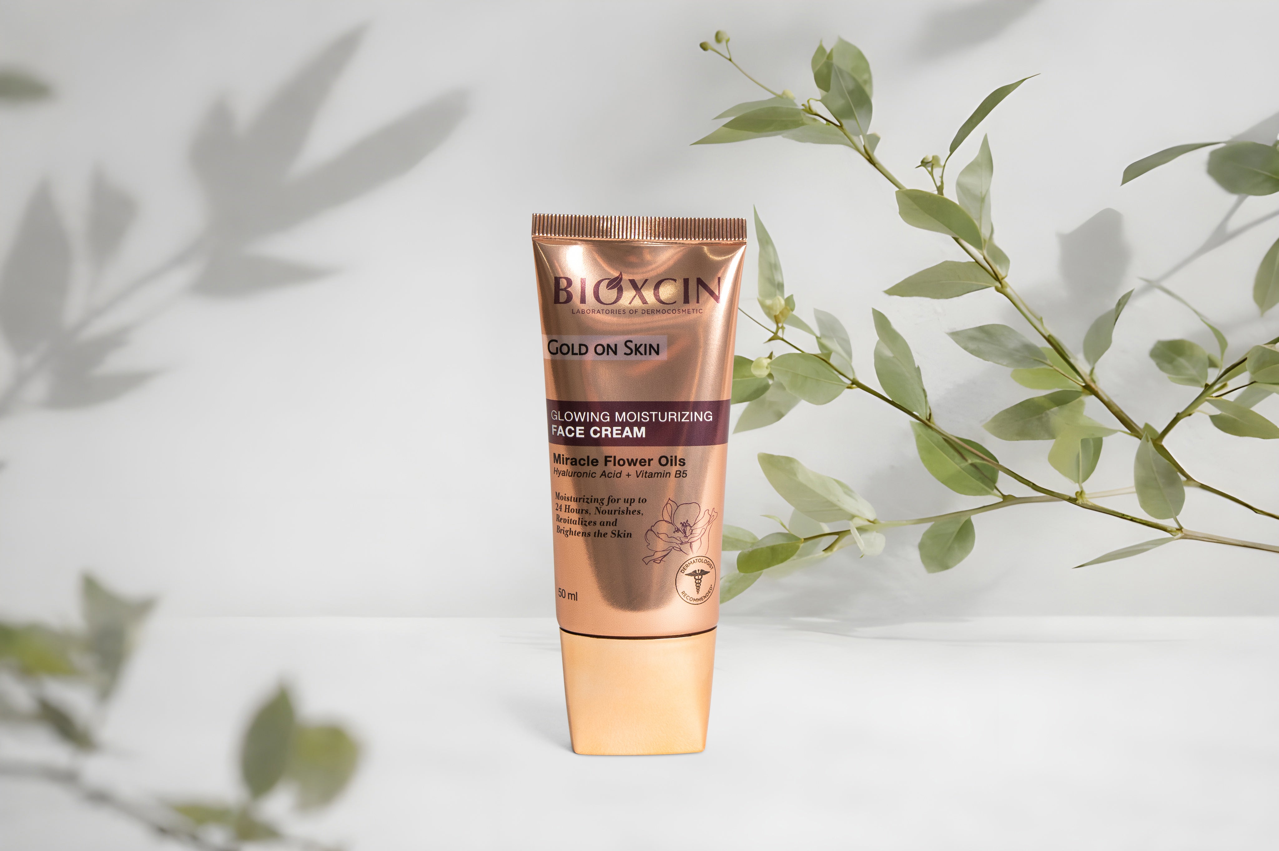Bioxcin Gold On Skin Crème hydratante visage – Hydratation & Peau éclatante - 50 ml