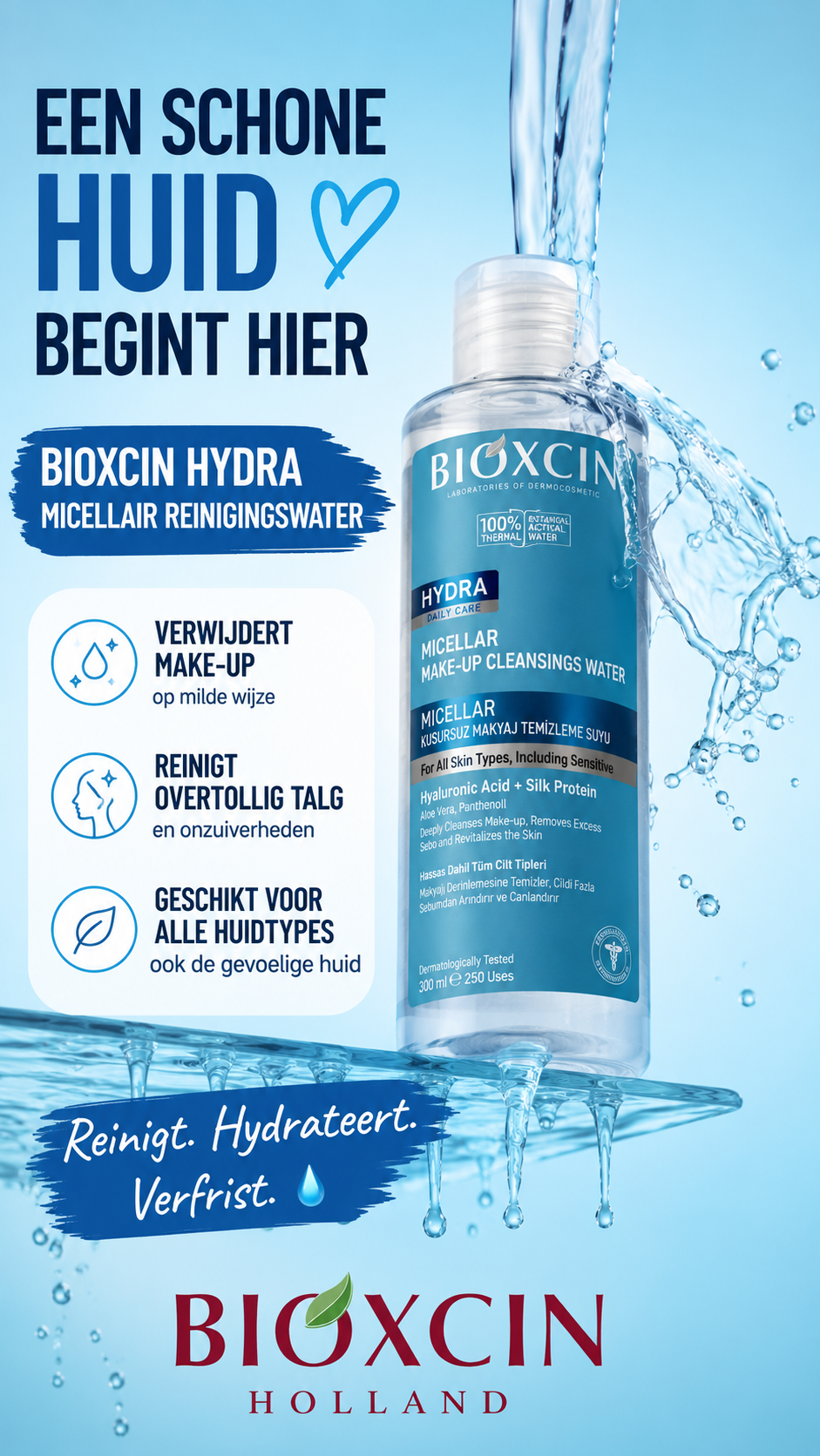 Bioxcin HYDRA Micellair Make-up Reinigingswater – 500 ml