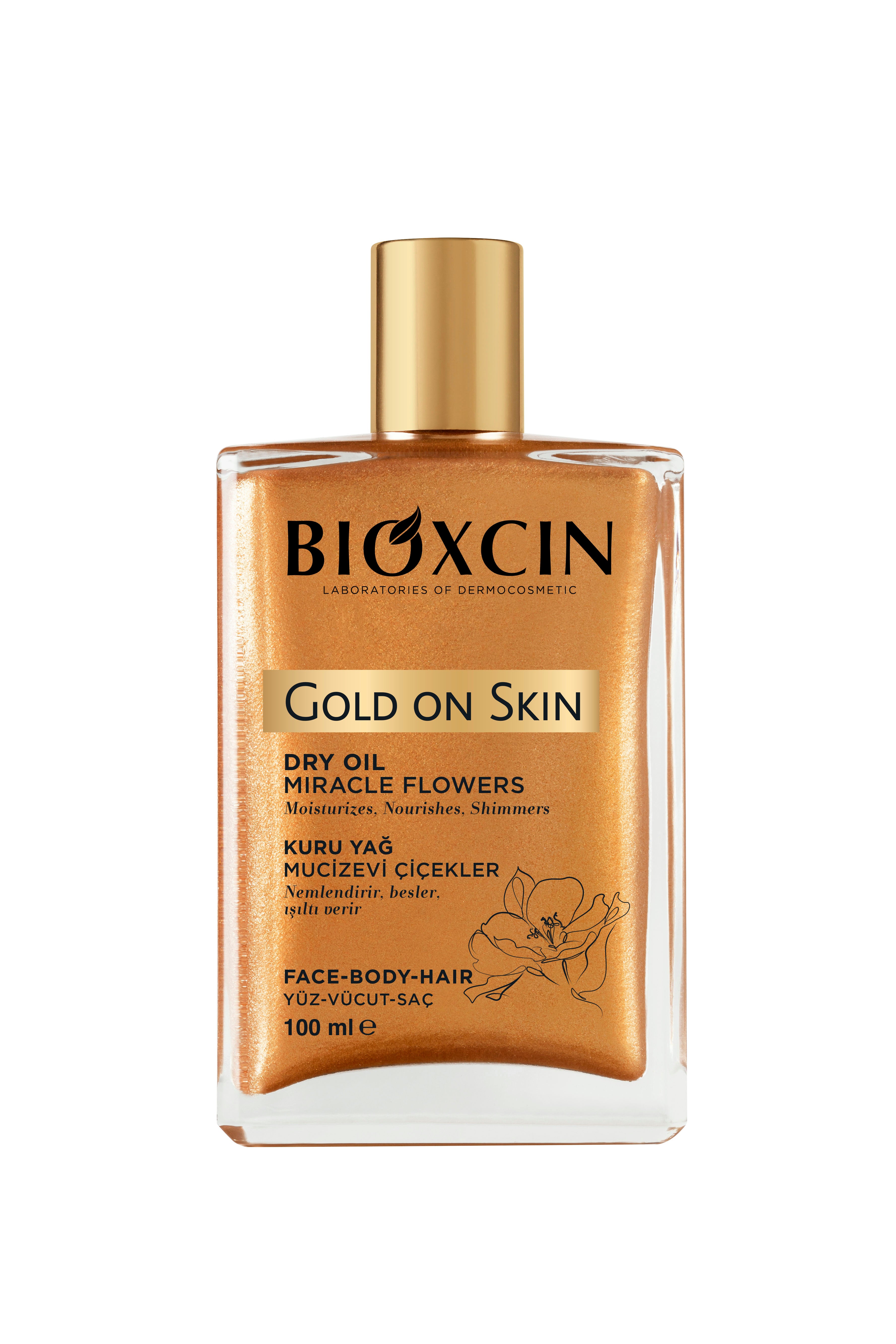Bioxcin Gold On Skin Goudglanzende Droge Olie – 100 ml