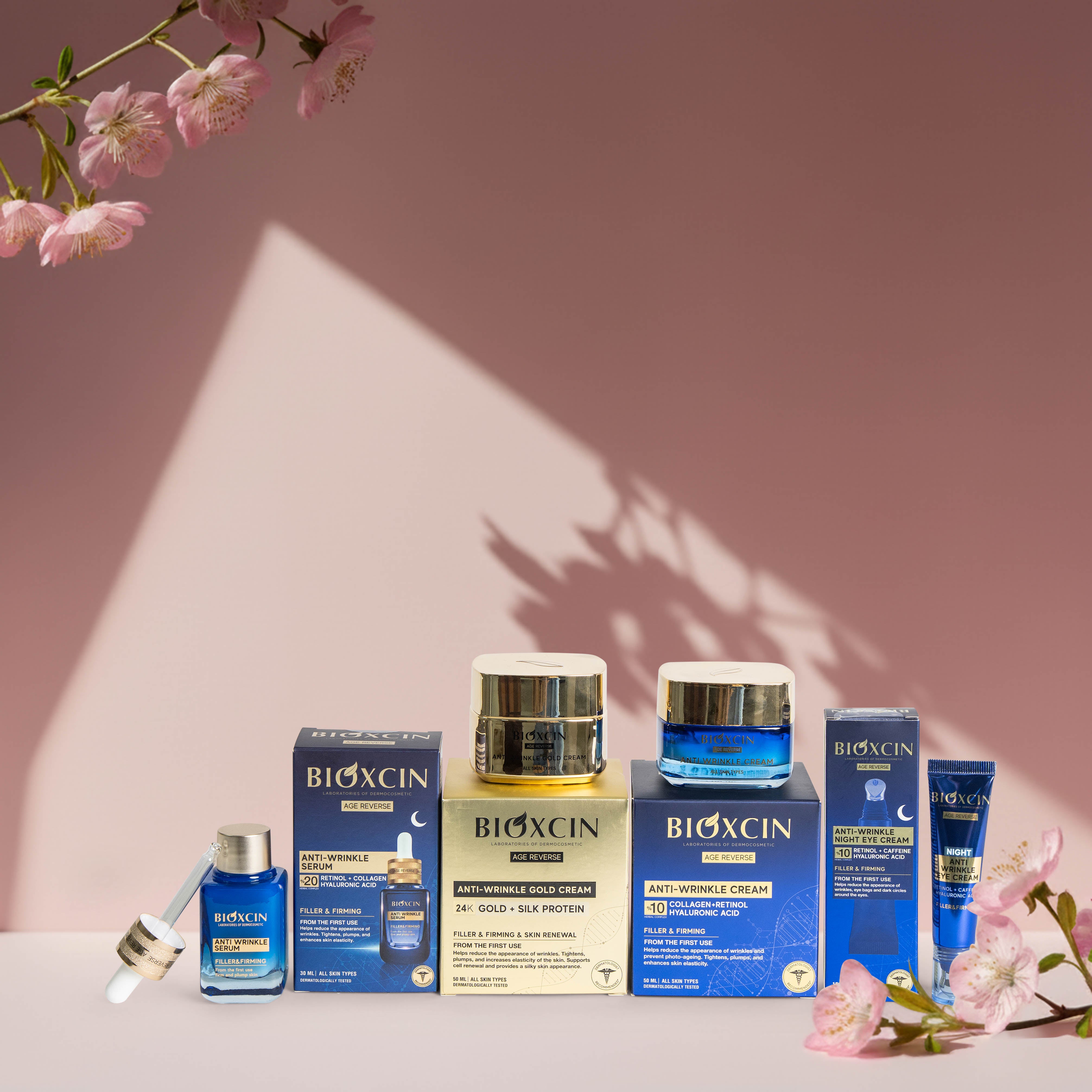 Bioxcin Age Reverse-seriebundel met Gold Cream