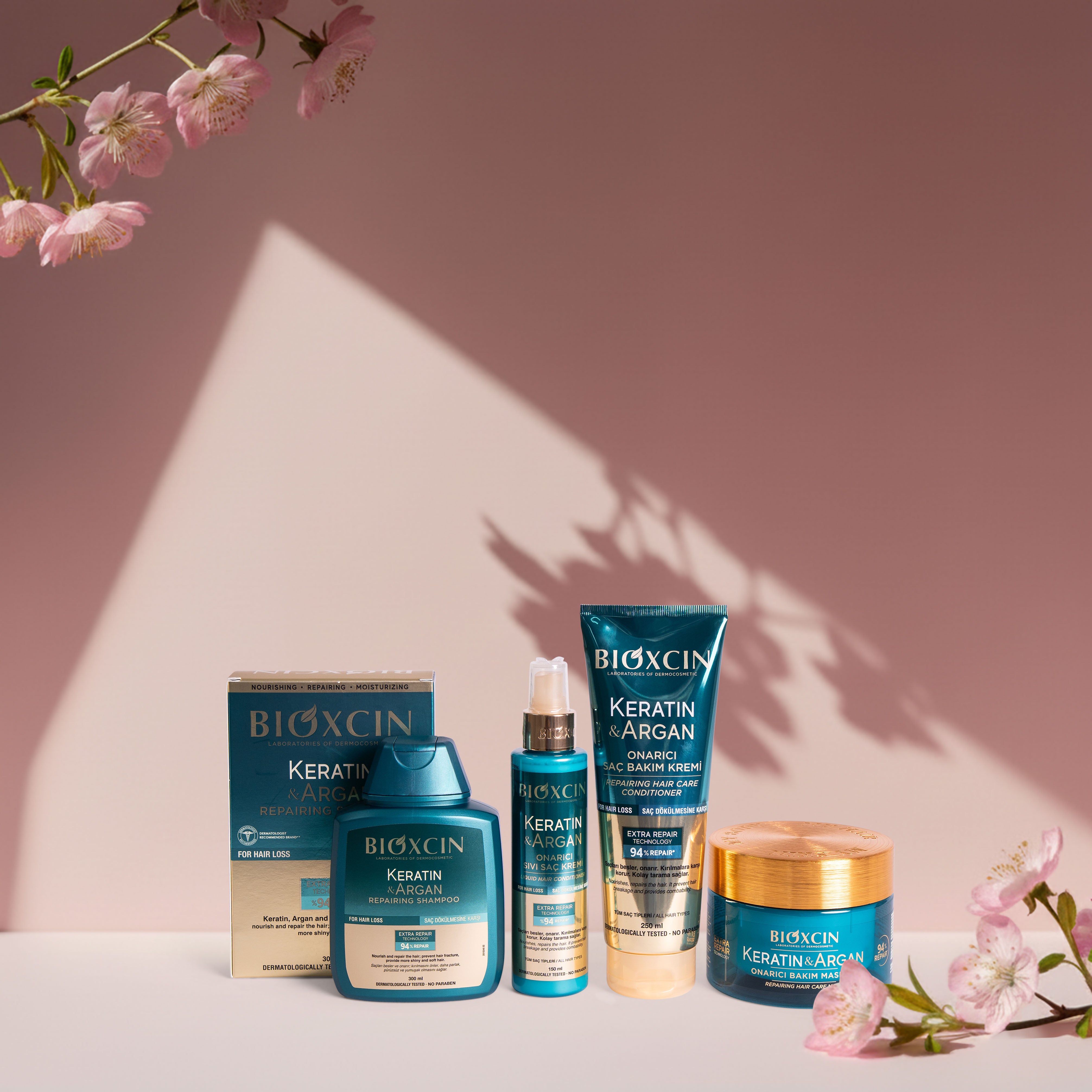 Bioxcin Keratin & Argan-seriebundel