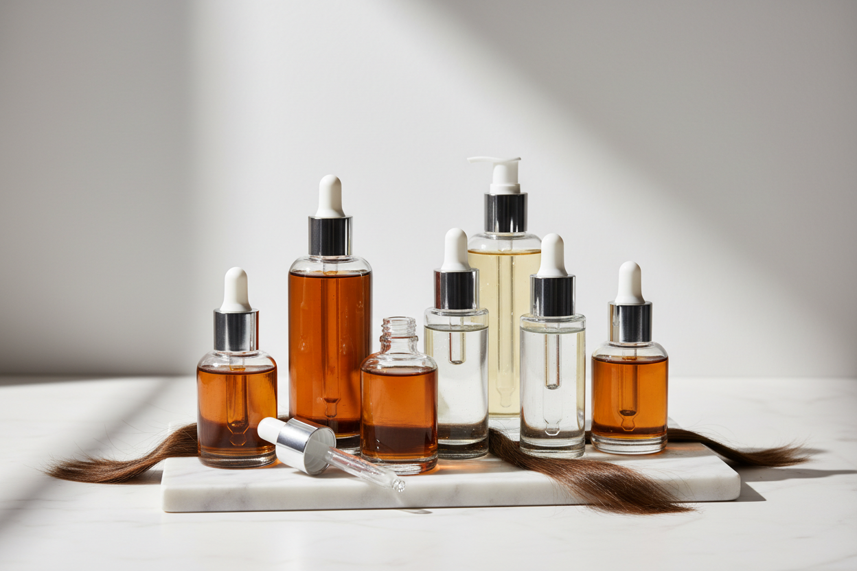 bioxcin serums in focus, but without random product names